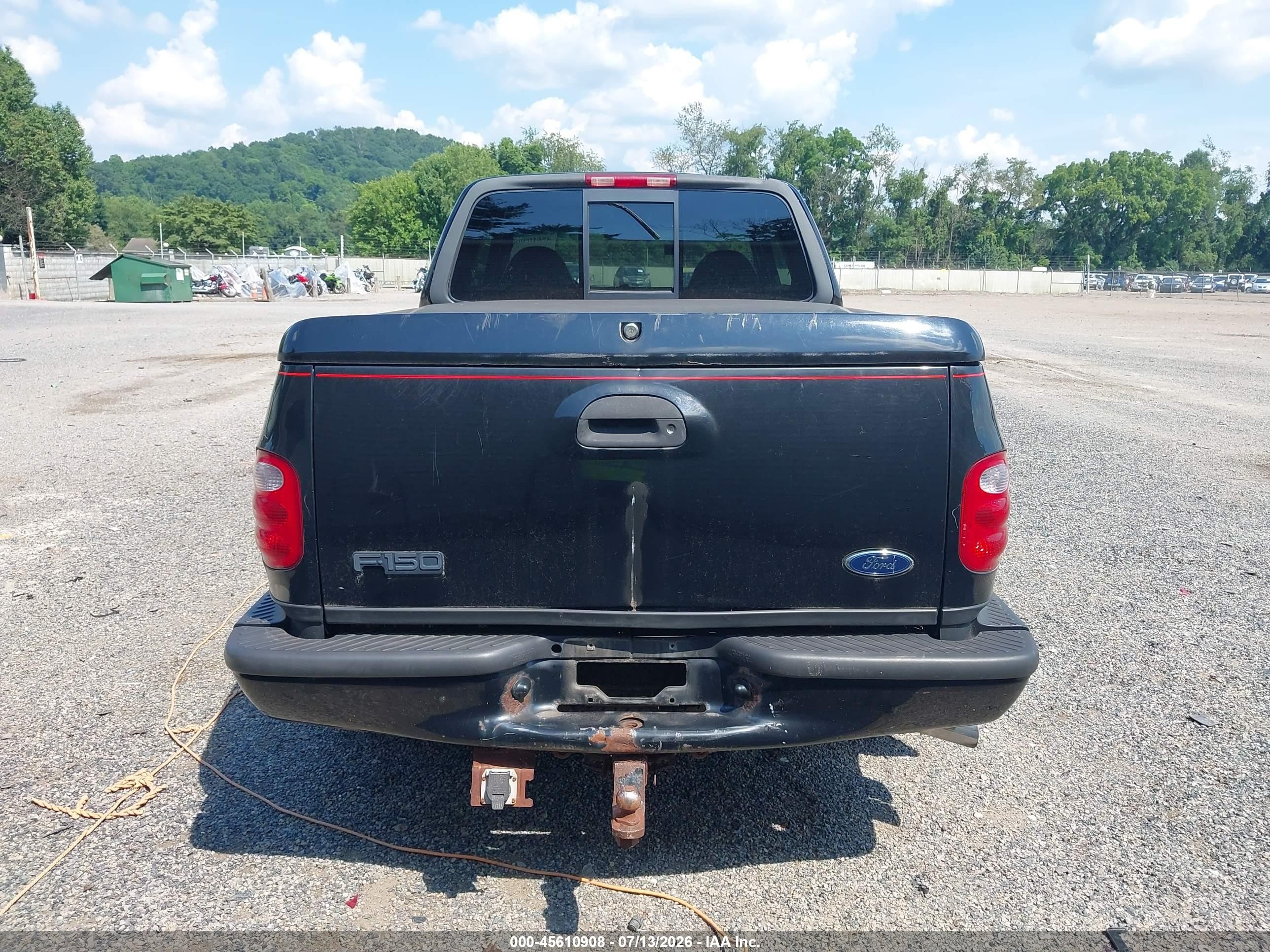 2000 Ford F-150 Lariat/xl/xlt Black vin: 2FTRX07L7YCB16979