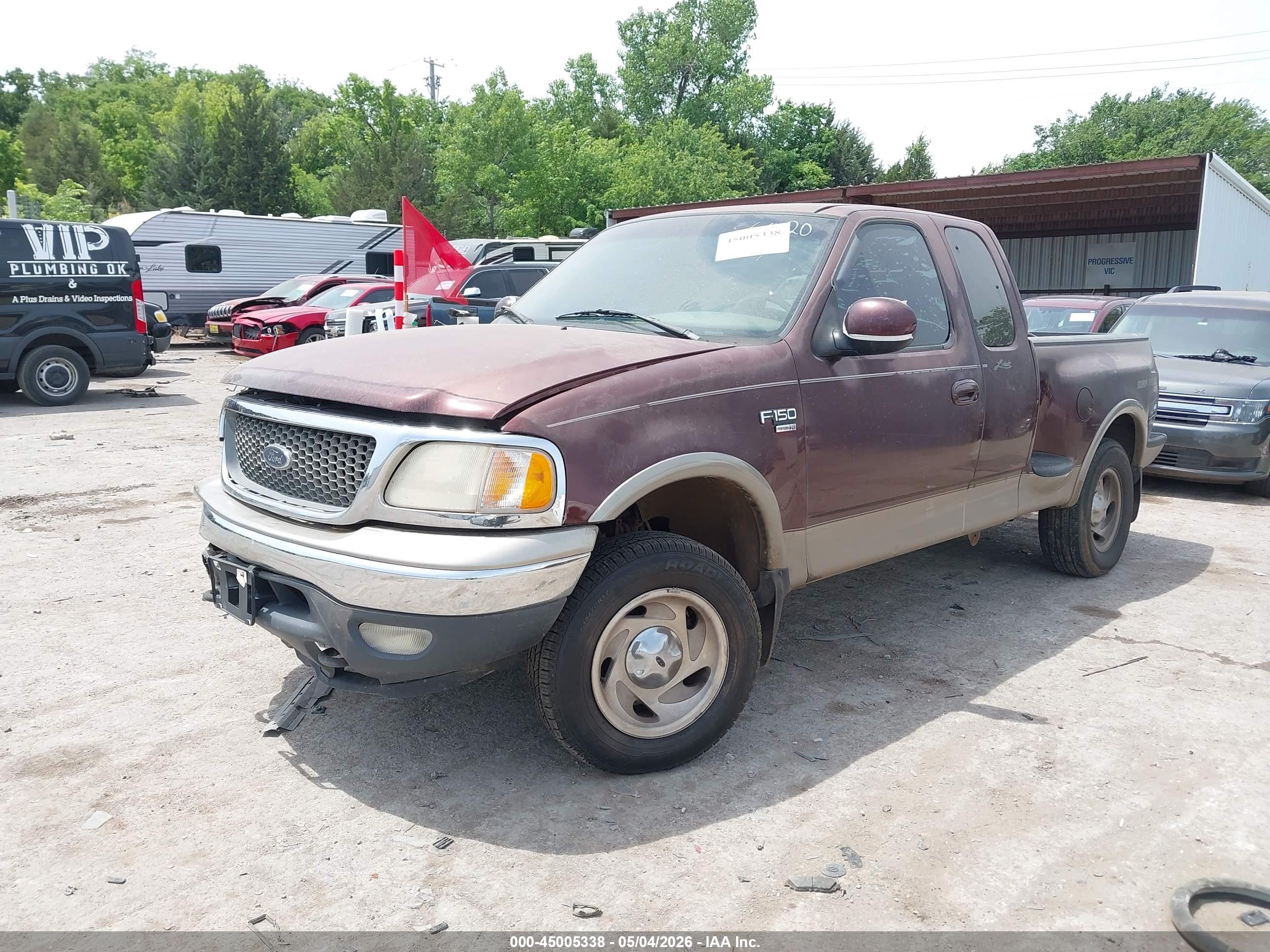 2001 Ford F-150 Lariat/xl/xlt Maroon vin: 2FTRX08L21CA16020