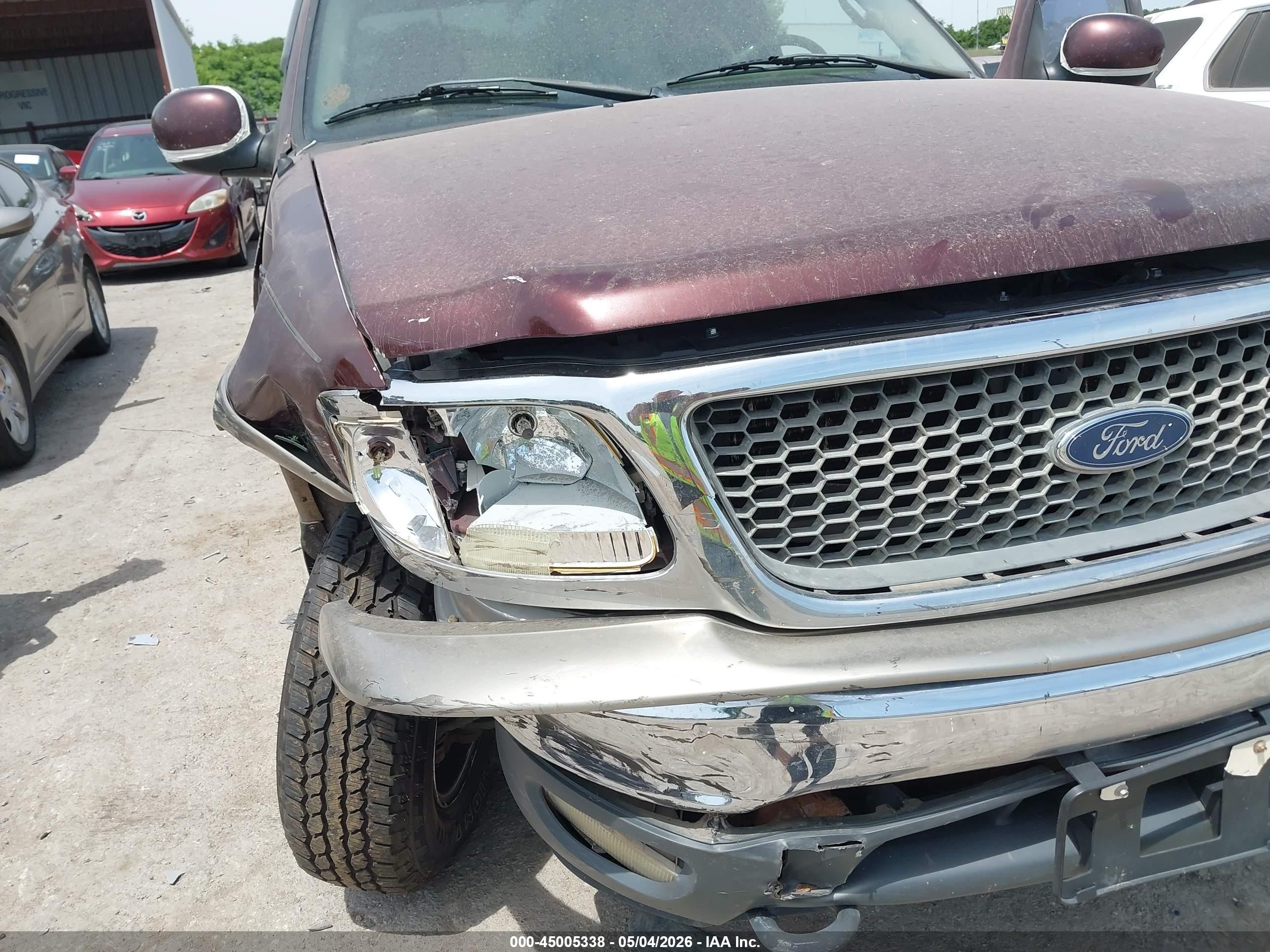 2001 Ford F-150 Lariat/xl/xlt Maroon vin: 2FTRX08L21CA16020