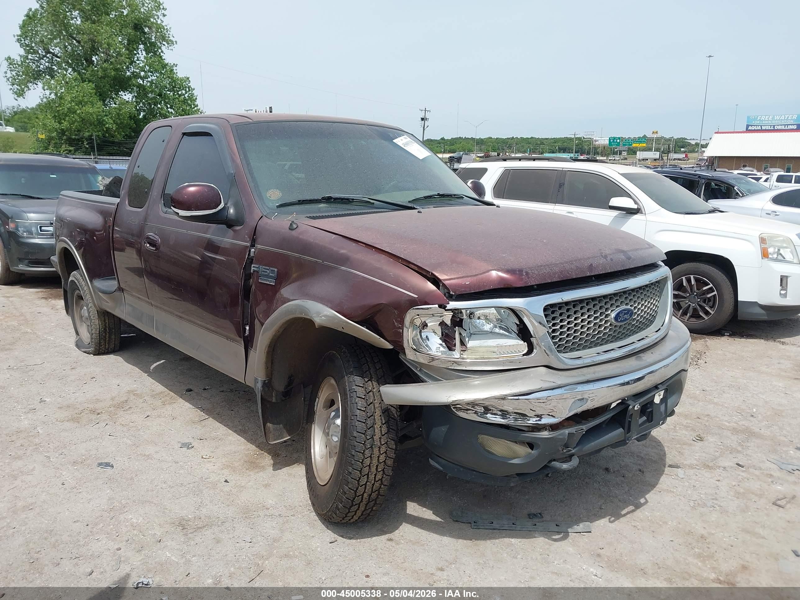 2001 Ford F-150 Lariat/xl/xlt Maroon vin: 2FTRX08L21CA16020