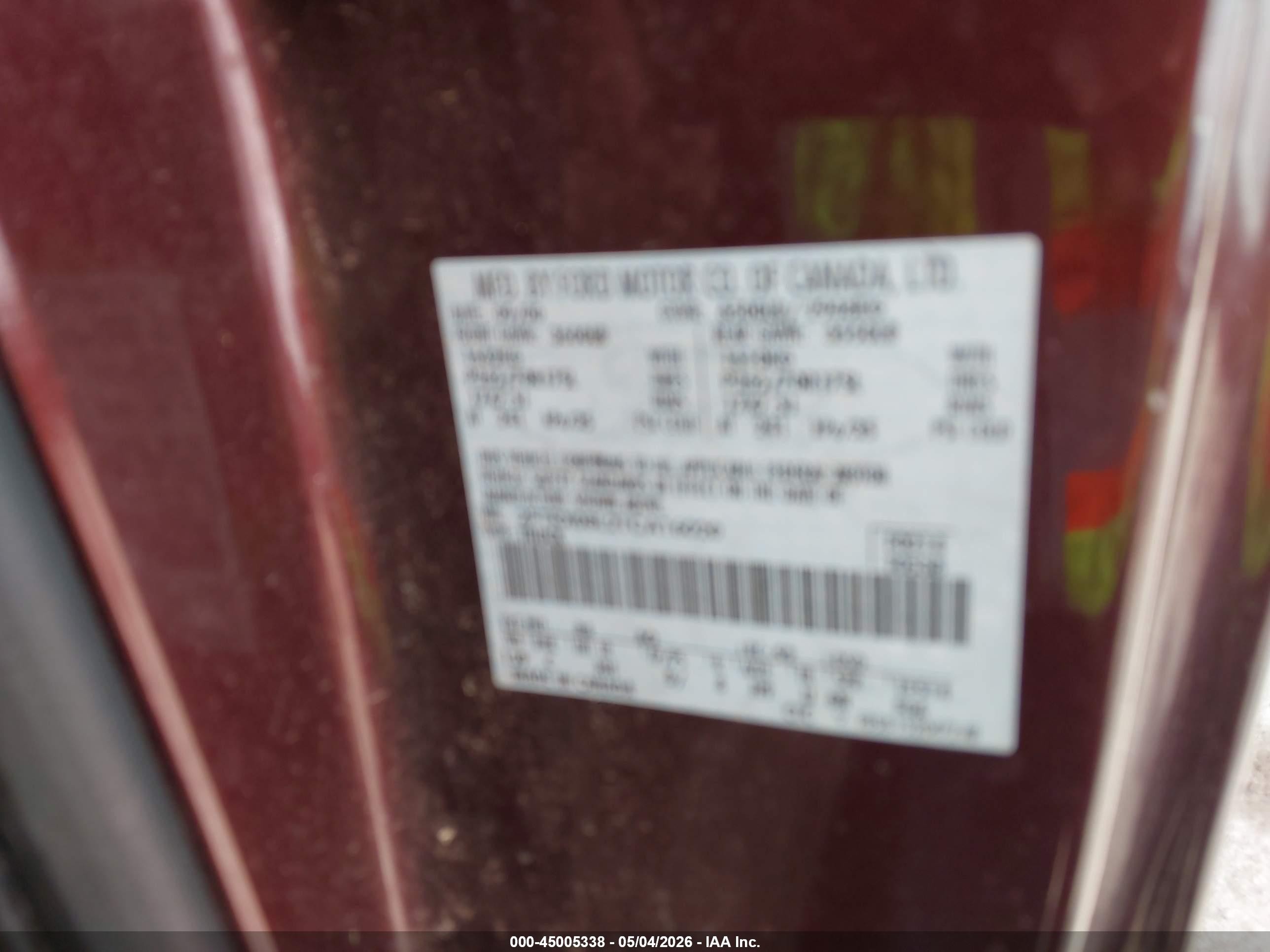 2001 Ford F-150 Lariat/xl/xlt Maroon vin: 2FTRX08L21CA16020