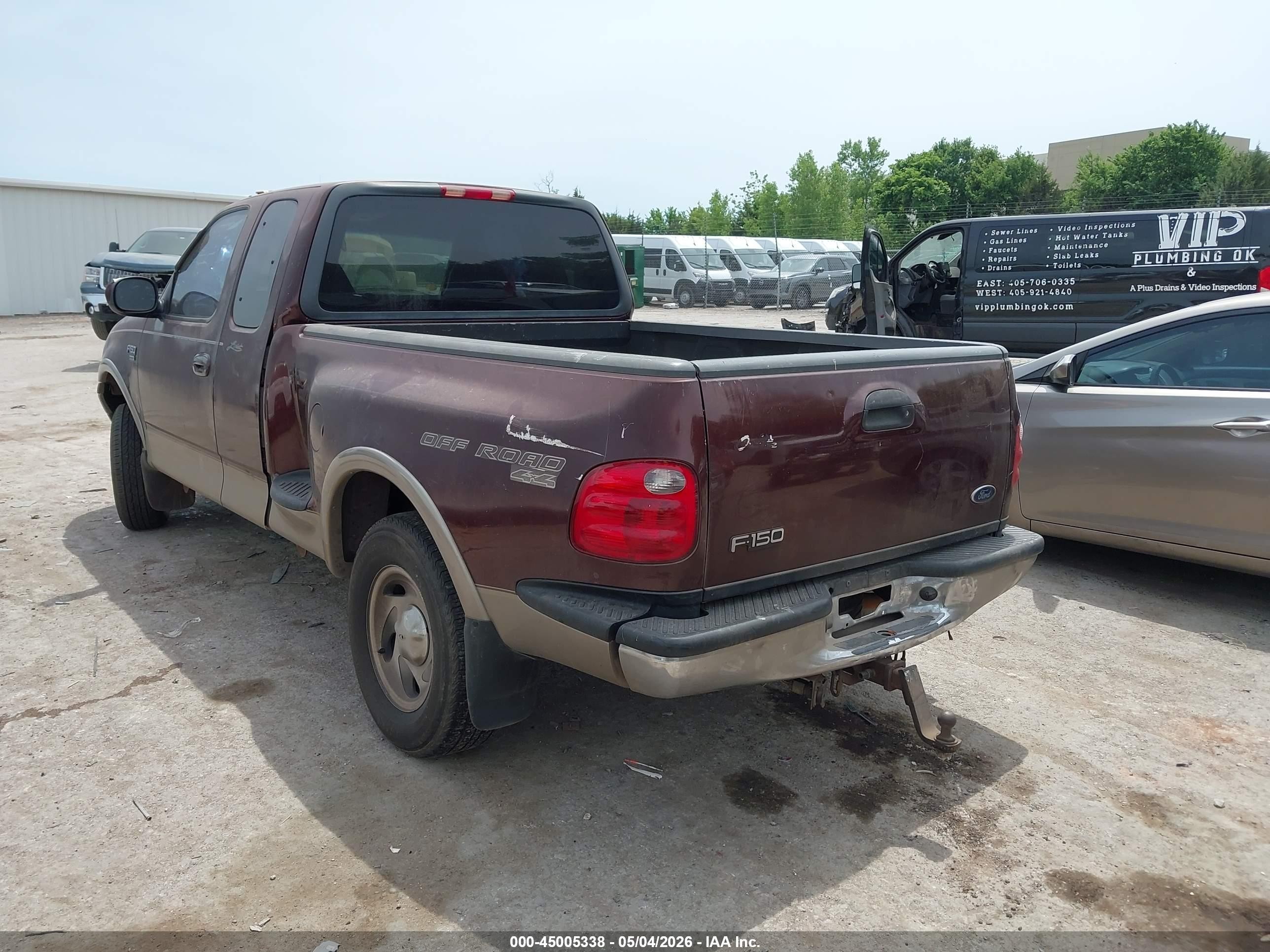 2001 Ford F-150 Lariat/xl/xlt Maroon vin: 2FTRX08L21CA16020