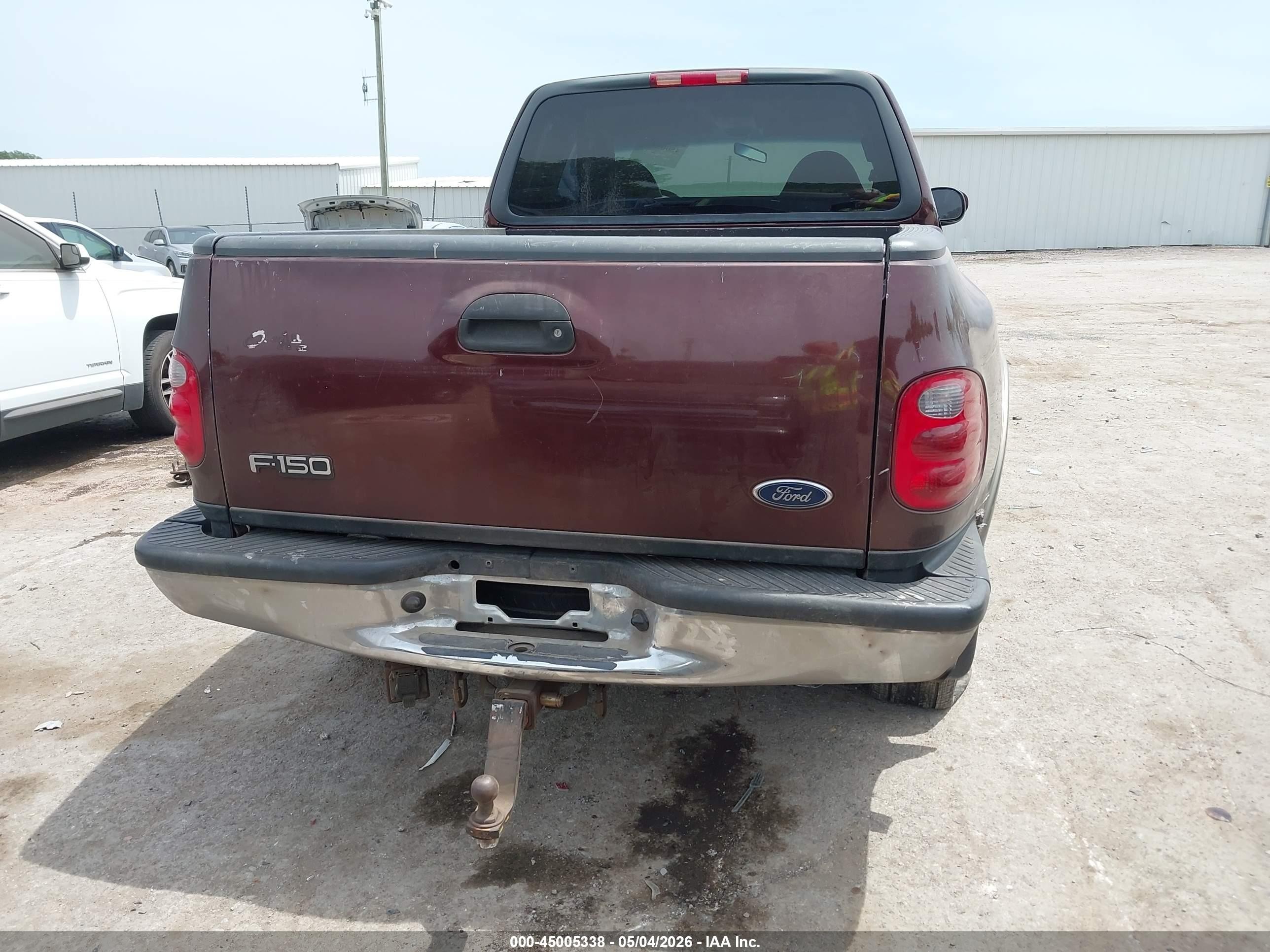 2001 Ford F-150 Lariat/xl/xlt Maroon vin: 2FTRX08L21CA16020