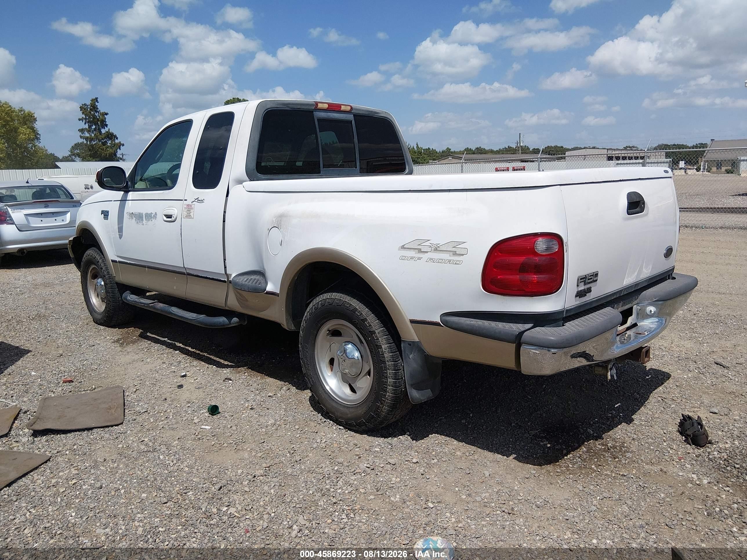 2000 Ford F-150 Lariat/xl/xlt White vin: 2FTRX08L2YCA46483