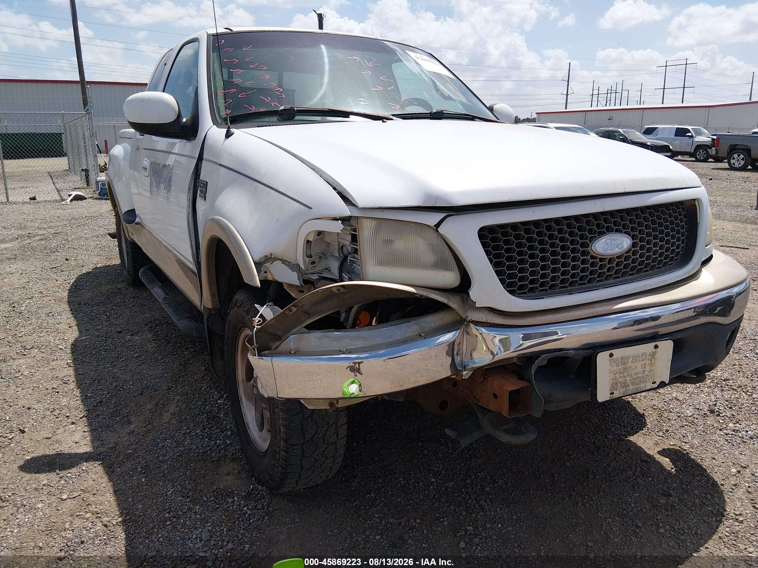 2000 Ford F-150 Lariat/xl/xlt White vin: 2FTRX08L2YCA46483