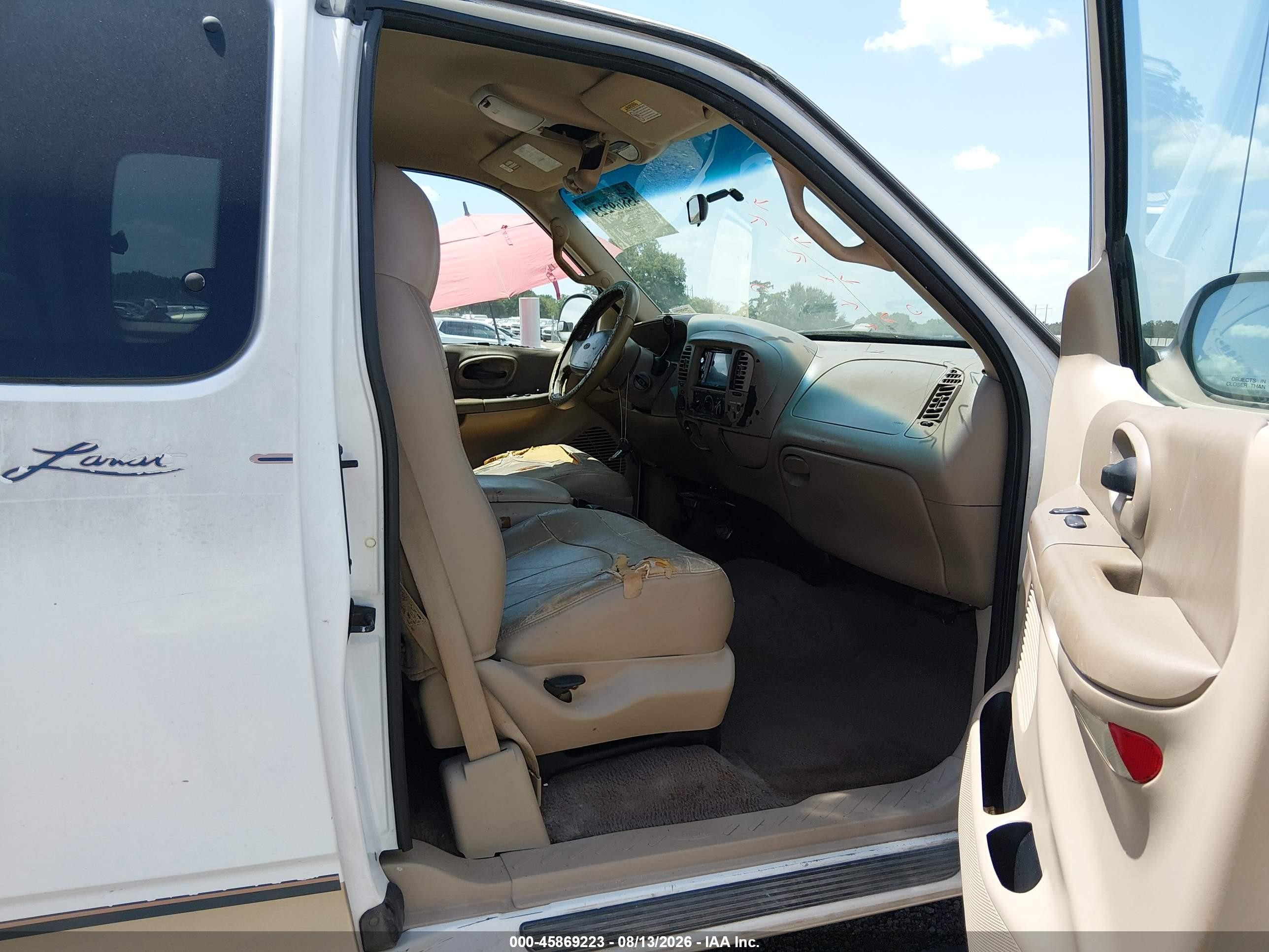 2000 Ford F-150 Lariat/xl/xlt White vin: 2FTRX08L2YCA46483