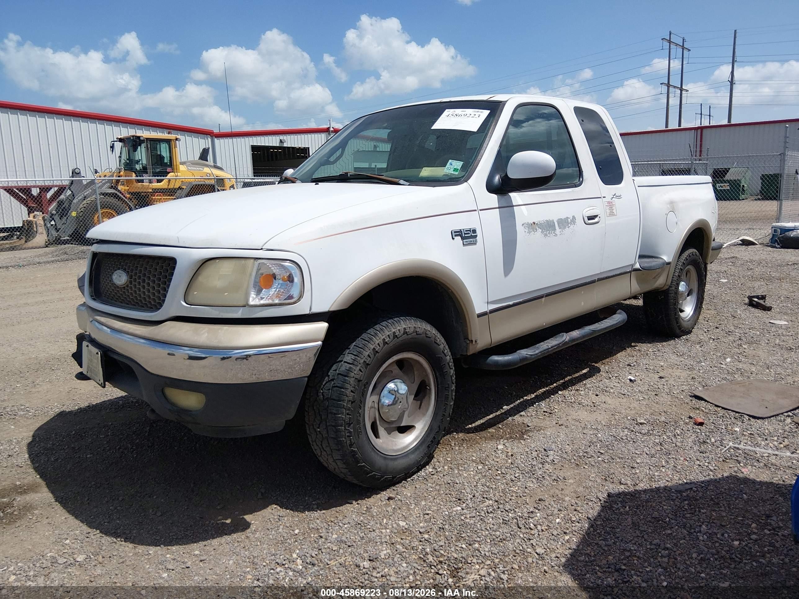 2000 Ford F-150 Lariat/xl/xlt White vin: 2FTRX08L2YCA46483
