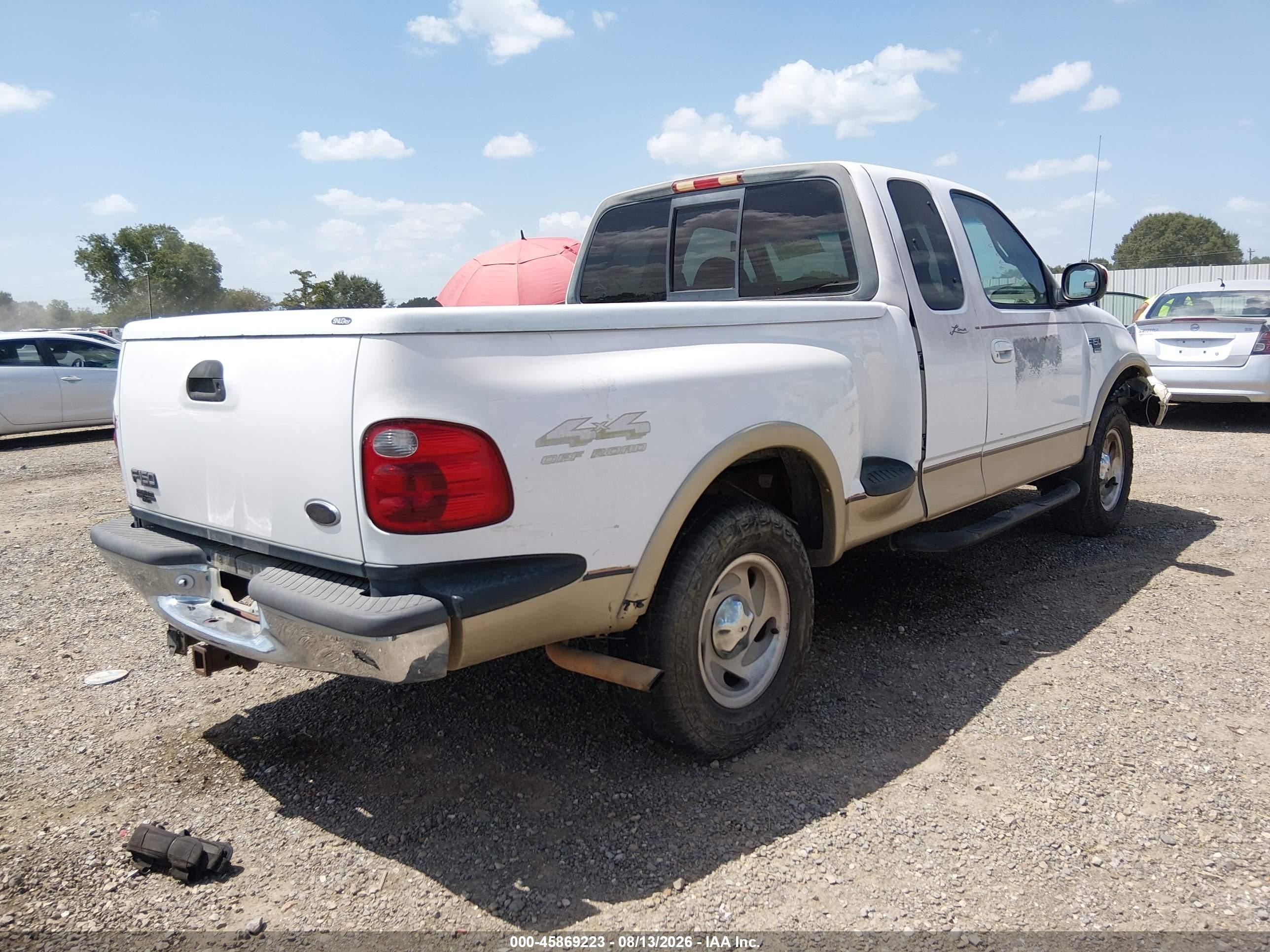 2000 Ford F-150 Lariat/xl/xlt White vin: 2FTRX08L2YCA46483