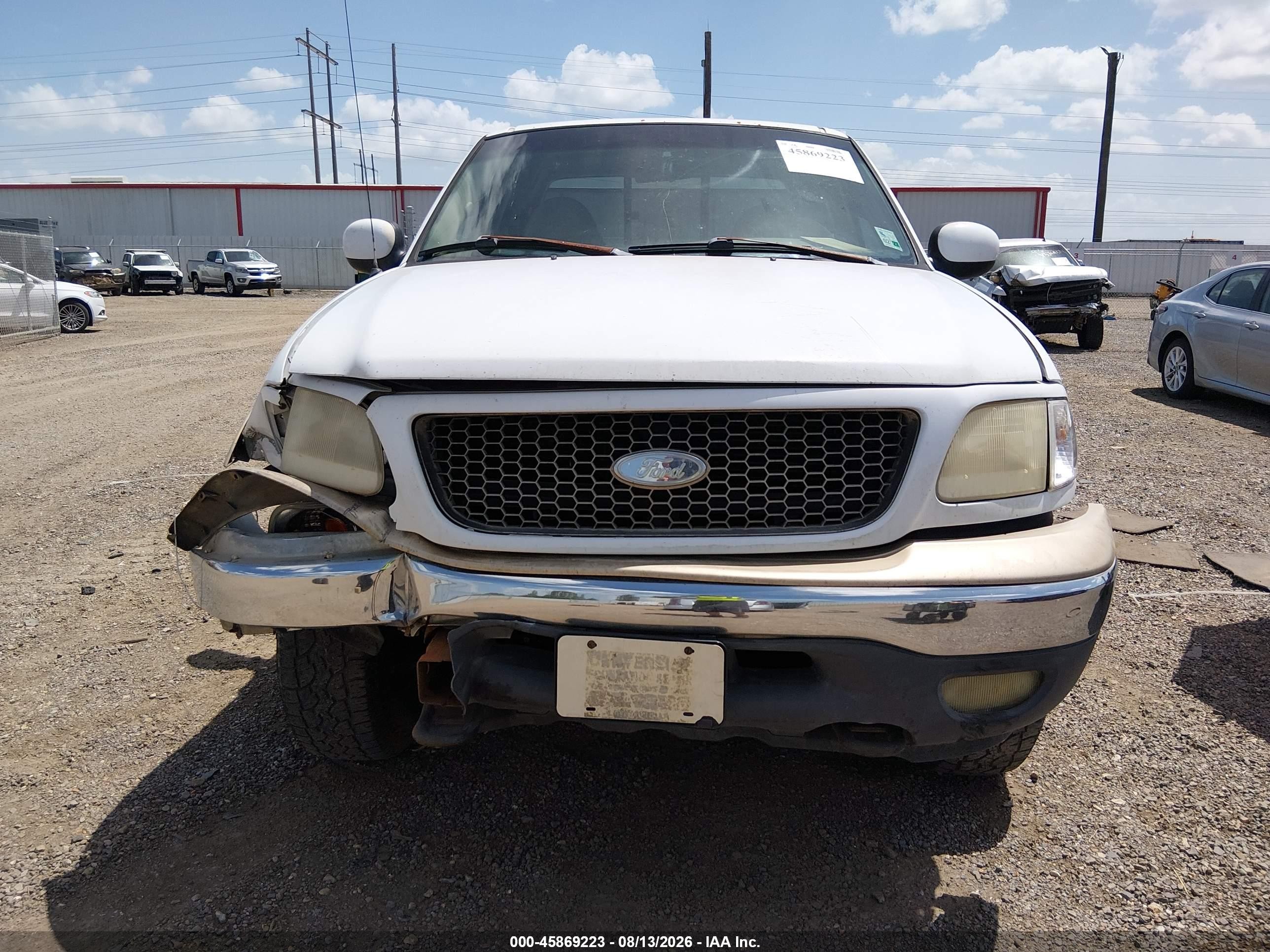 2000 Ford F-150 Lariat/xl/xlt White vin: 2FTRX08L2YCA46483