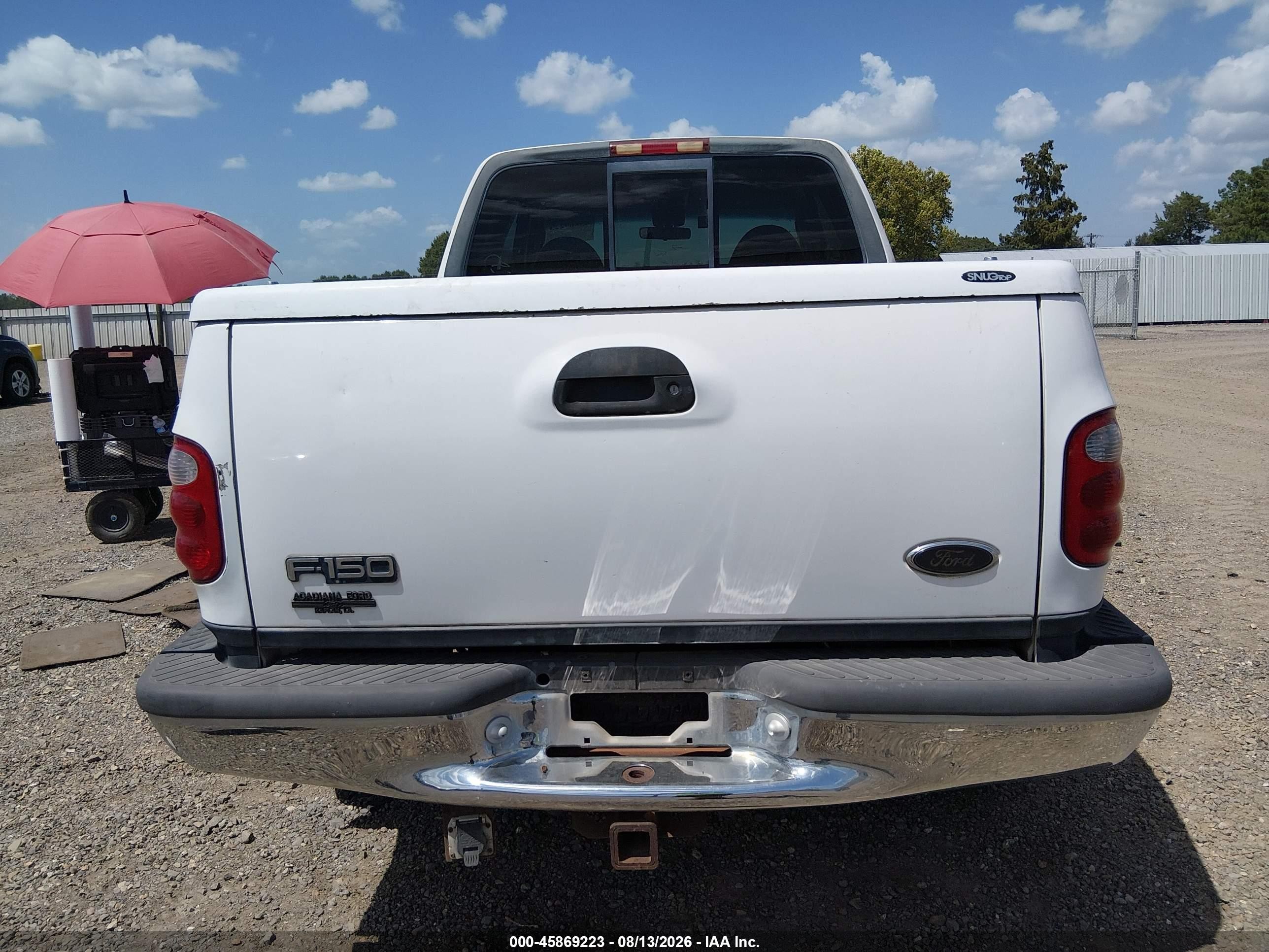 2000 Ford F-150 Lariat/xl/xlt White vin: 2FTRX08L2YCA46483