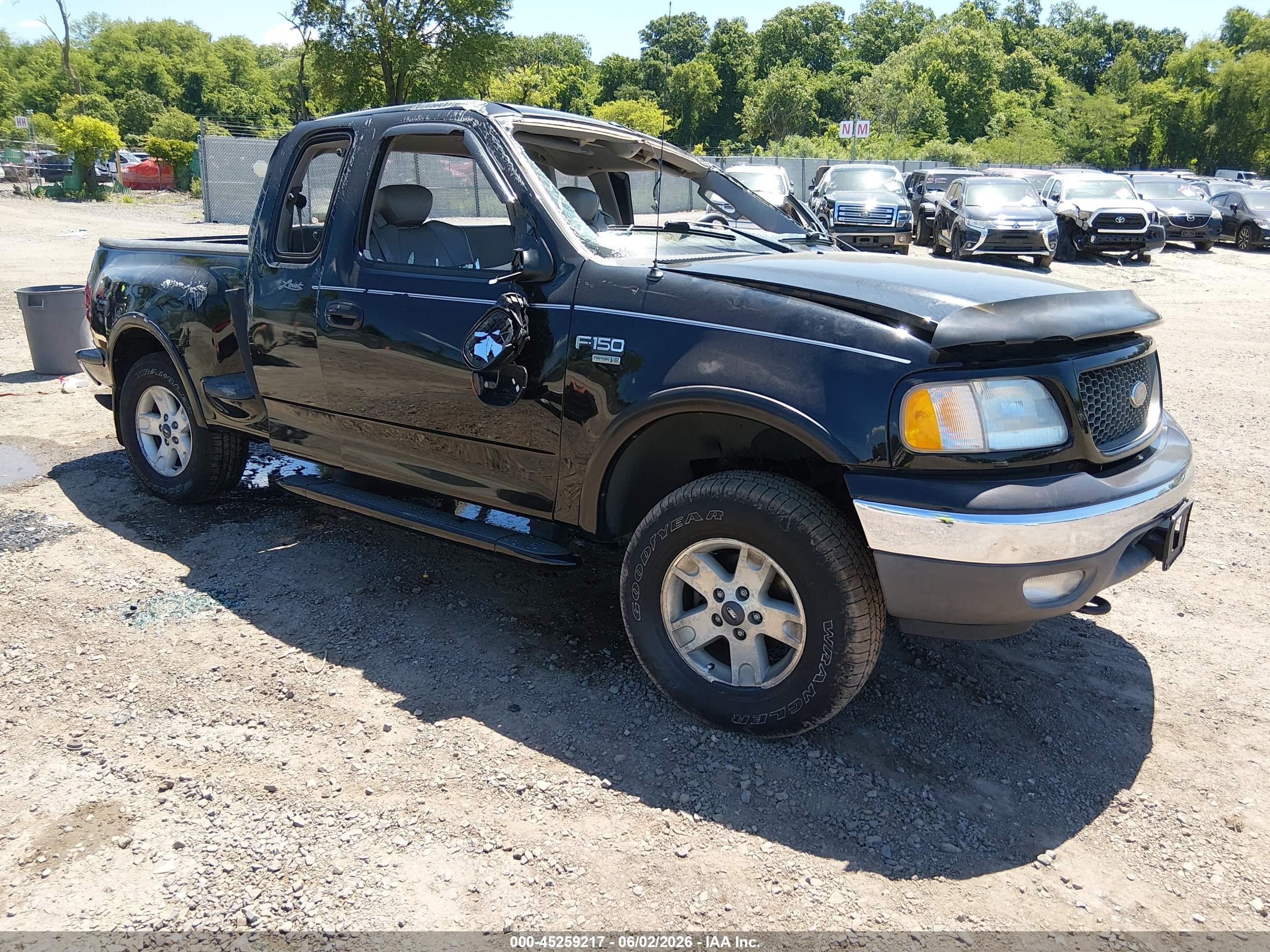 2003 Ford F-150 Lariat/xl/xlt Black vin: 2FTRX08L33CA77847