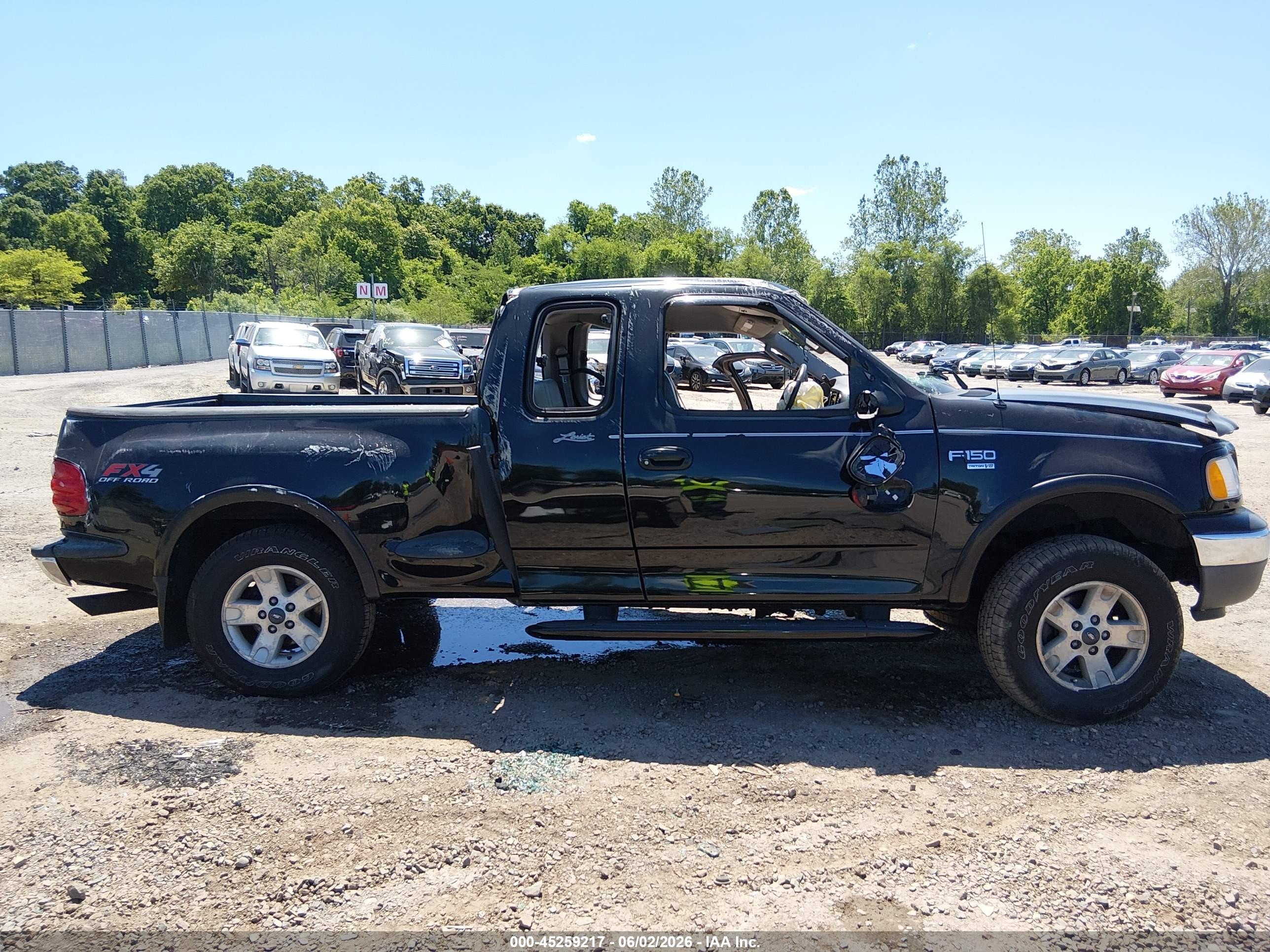2003 Ford F-150 Lariat/xl/xlt Black vin: 2FTRX08L33CA77847