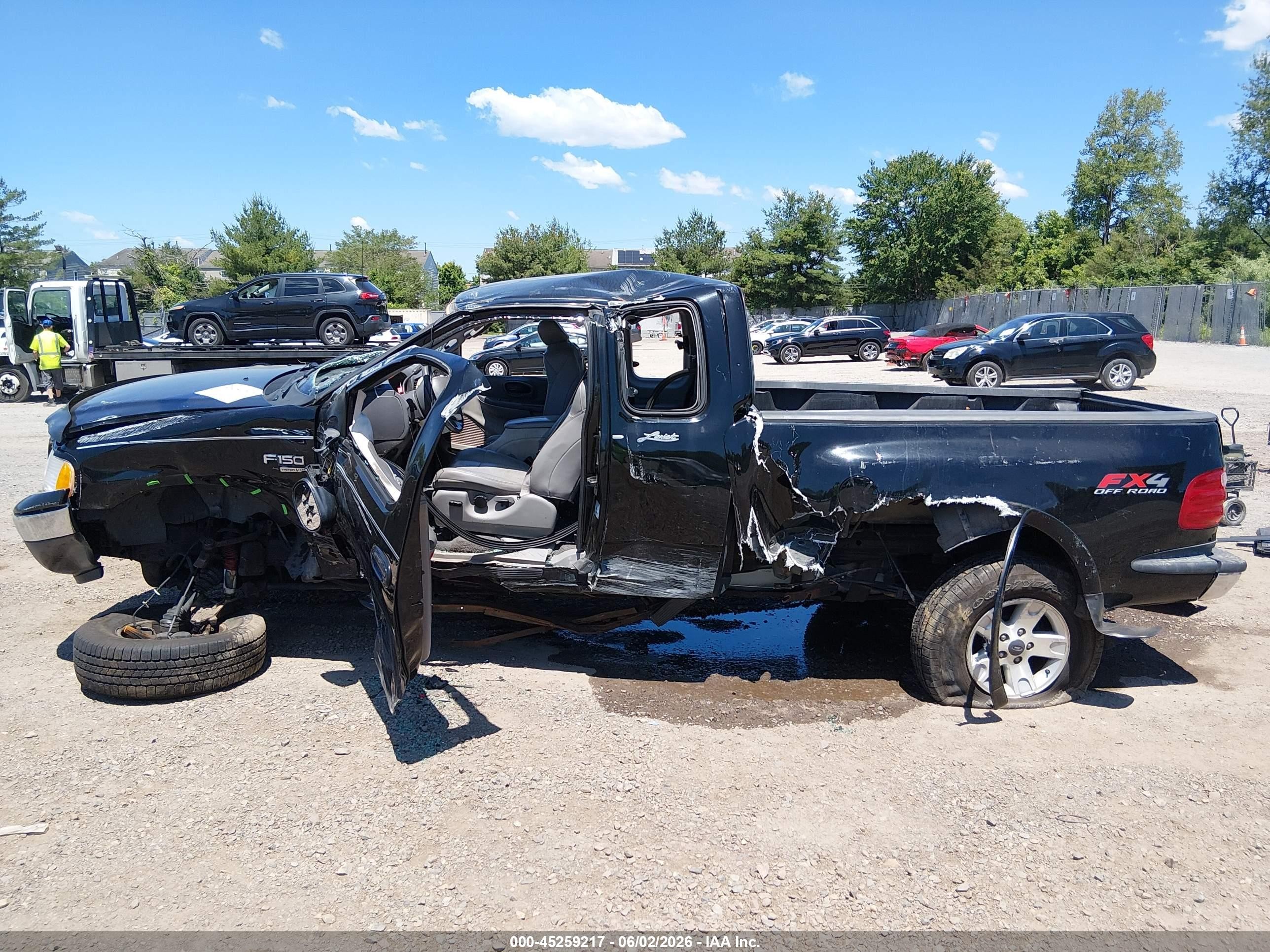 2003 Ford F-150 Lariat/xl/xlt Black vin: 2FTRX08L33CA77847