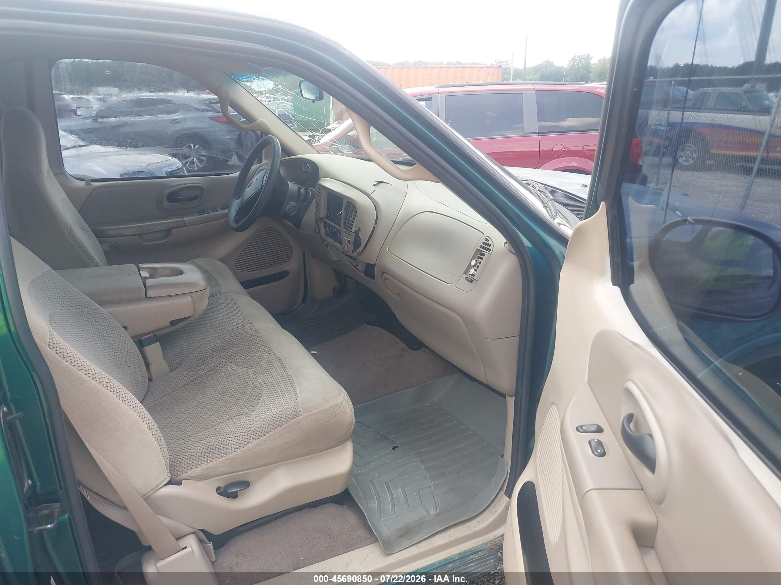 2000 Ford F-150 Lariat/xl/xlt Green vin: 2FTRX08L6YCA26883