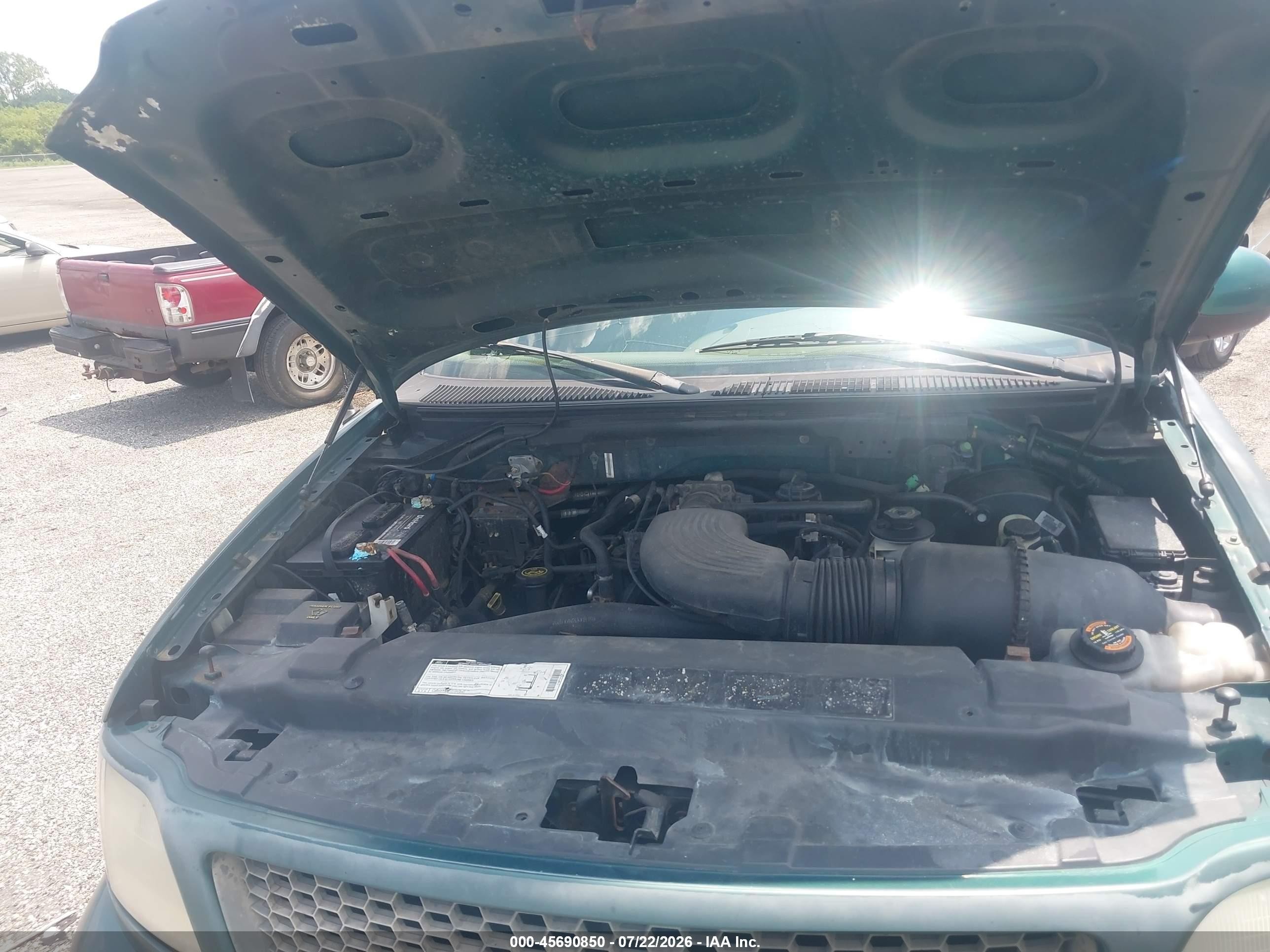 2000 Ford F-150 Lariat/xl/xlt Green vin: 2FTRX08L6YCA26883