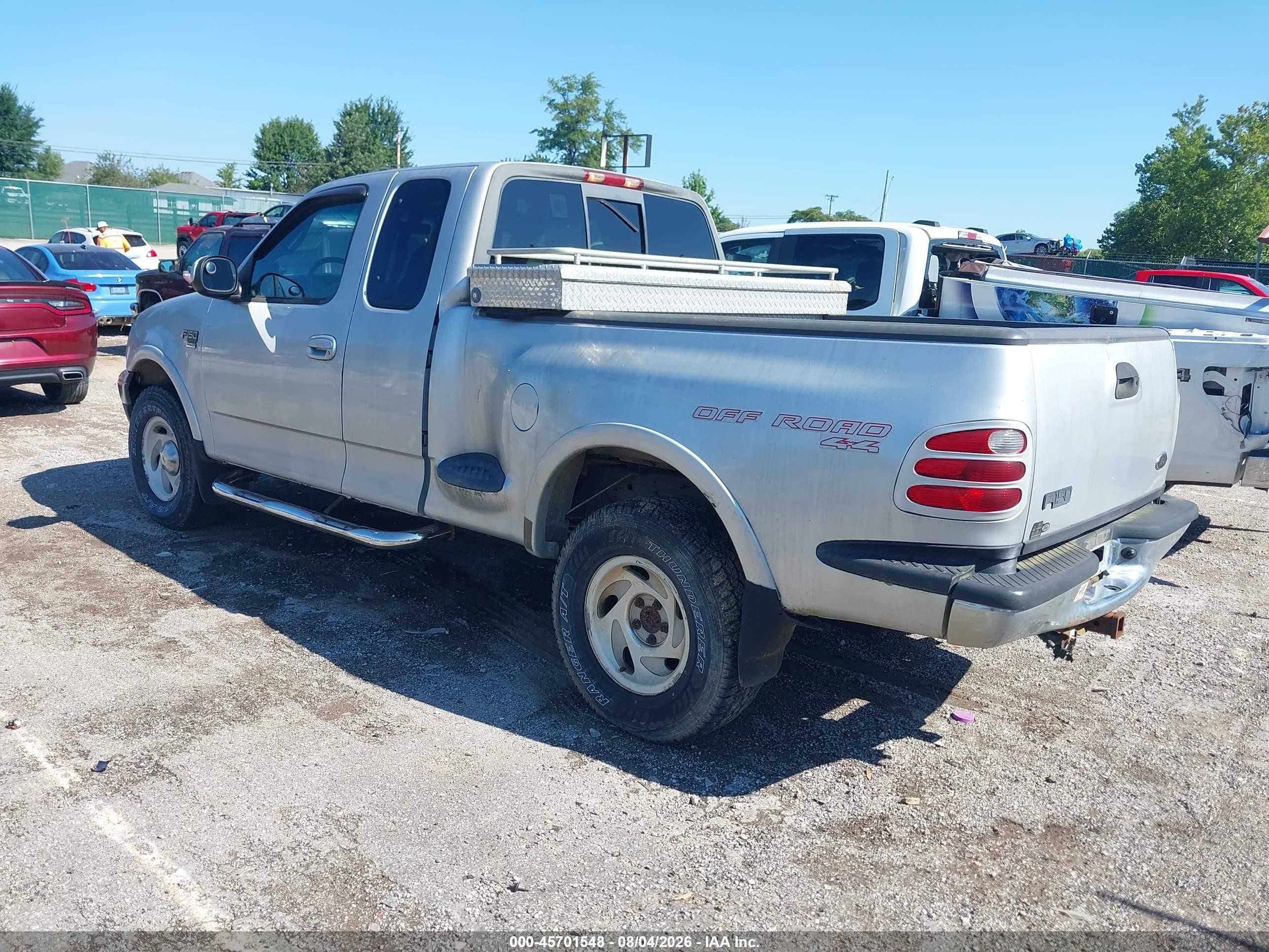2001 Ford F-150 Lariat/xl/xlt Silver vin: 2FTRX08L71CA22766