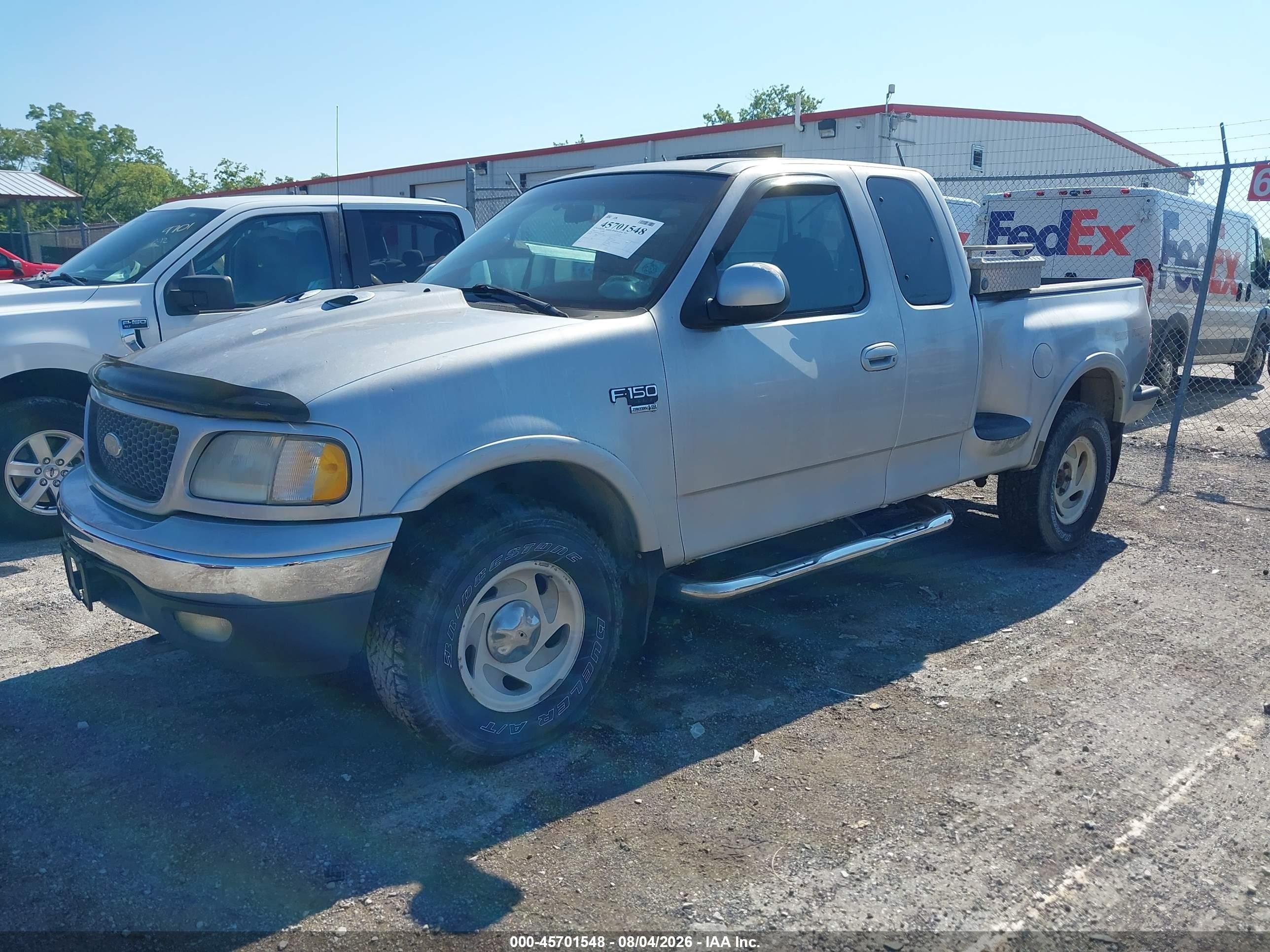 2001 Ford F-150 Lariat/xl/xlt Silver vin: 2FTRX08L71CA22766