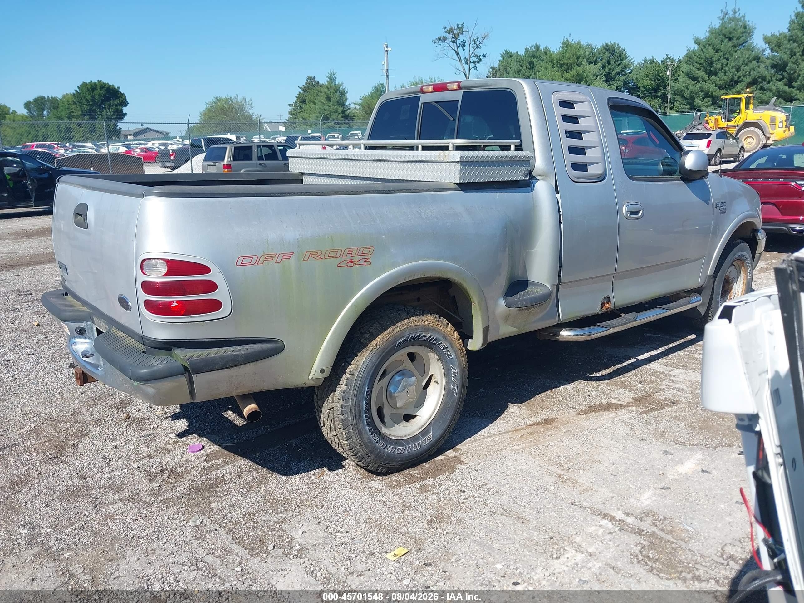 2001 Ford F-150 Lariat/xl/xlt Silver vin: 2FTRX08L71CA22766