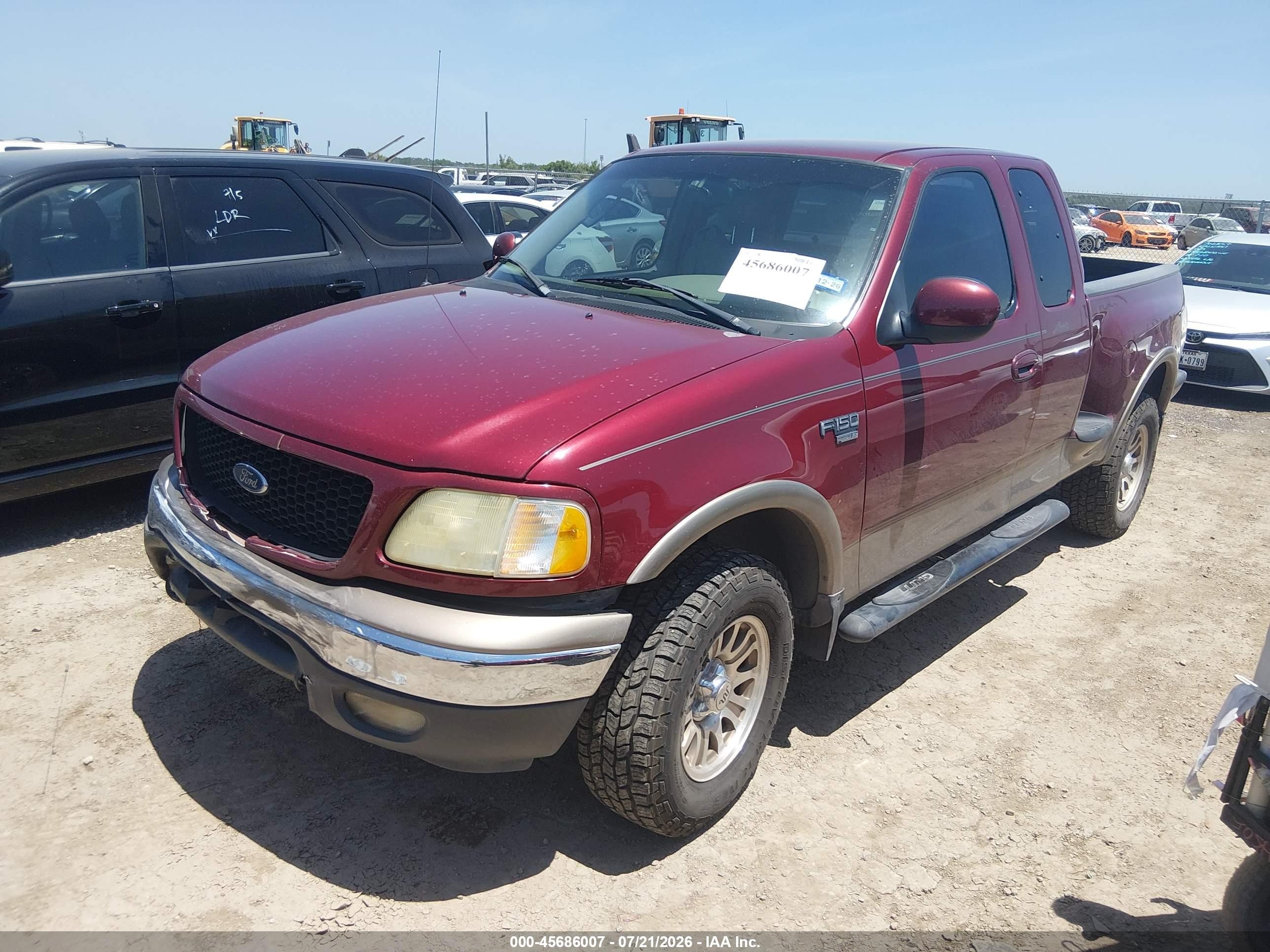 2003 Ford F-150 Lariat/xl/xlt Темно-бордовый vin: 2FTRX08L73CA16050