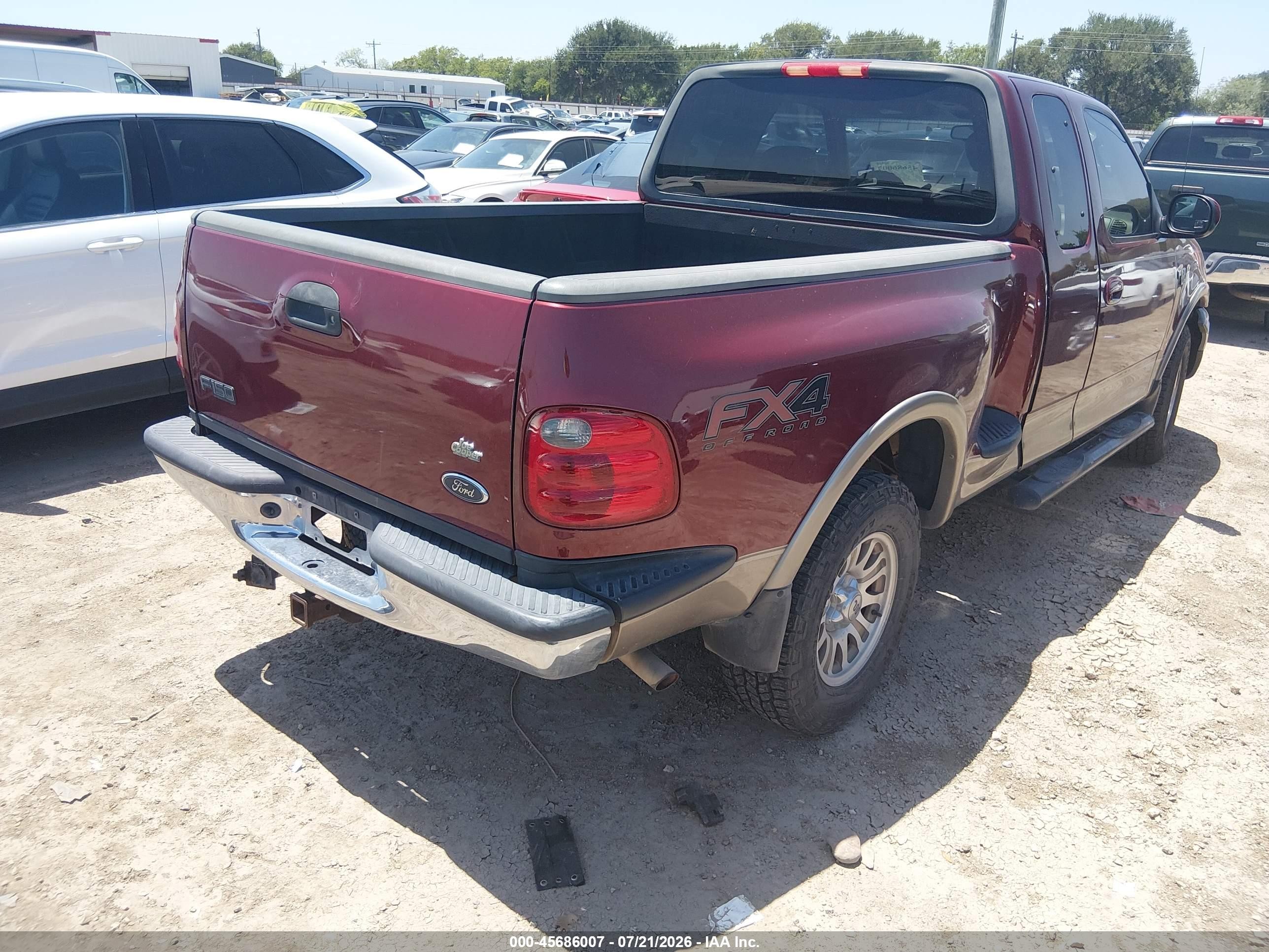 2003 Ford F-150 Lariat/xl/xlt Темно-бордовый vin: 2FTRX08L73CA16050