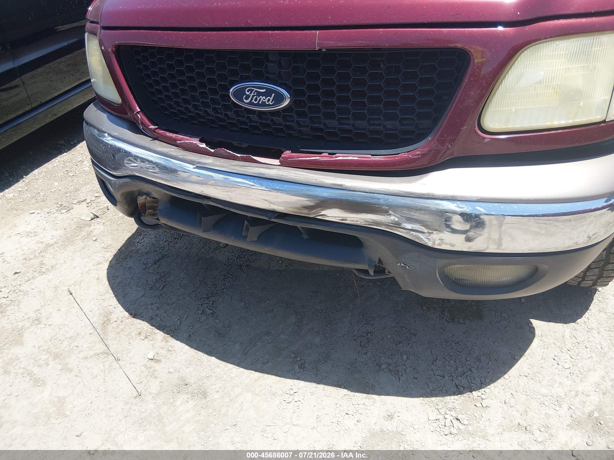 2003 Ford F-150 Lariat/xl/xlt Темно-бордовый vin: 2FTRX08L73CA16050