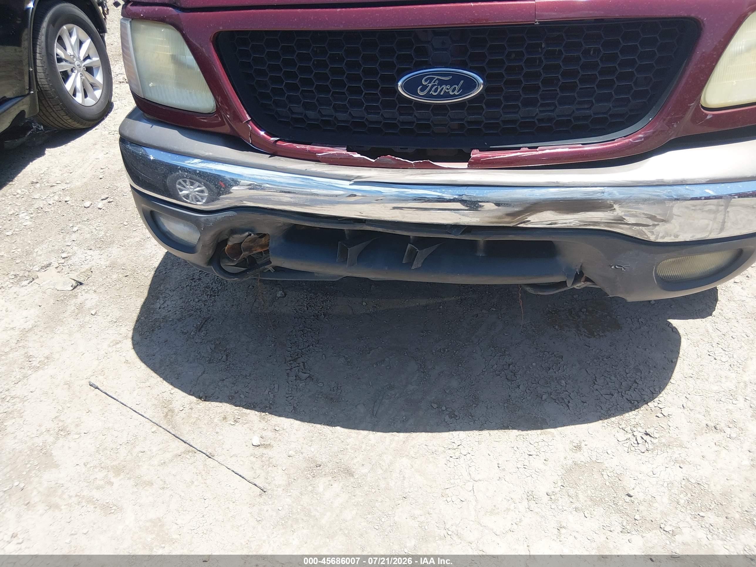 2003 Ford F-150 Lariat/xl/xlt Темно-бордовый vin: 2FTRX08L73CA16050