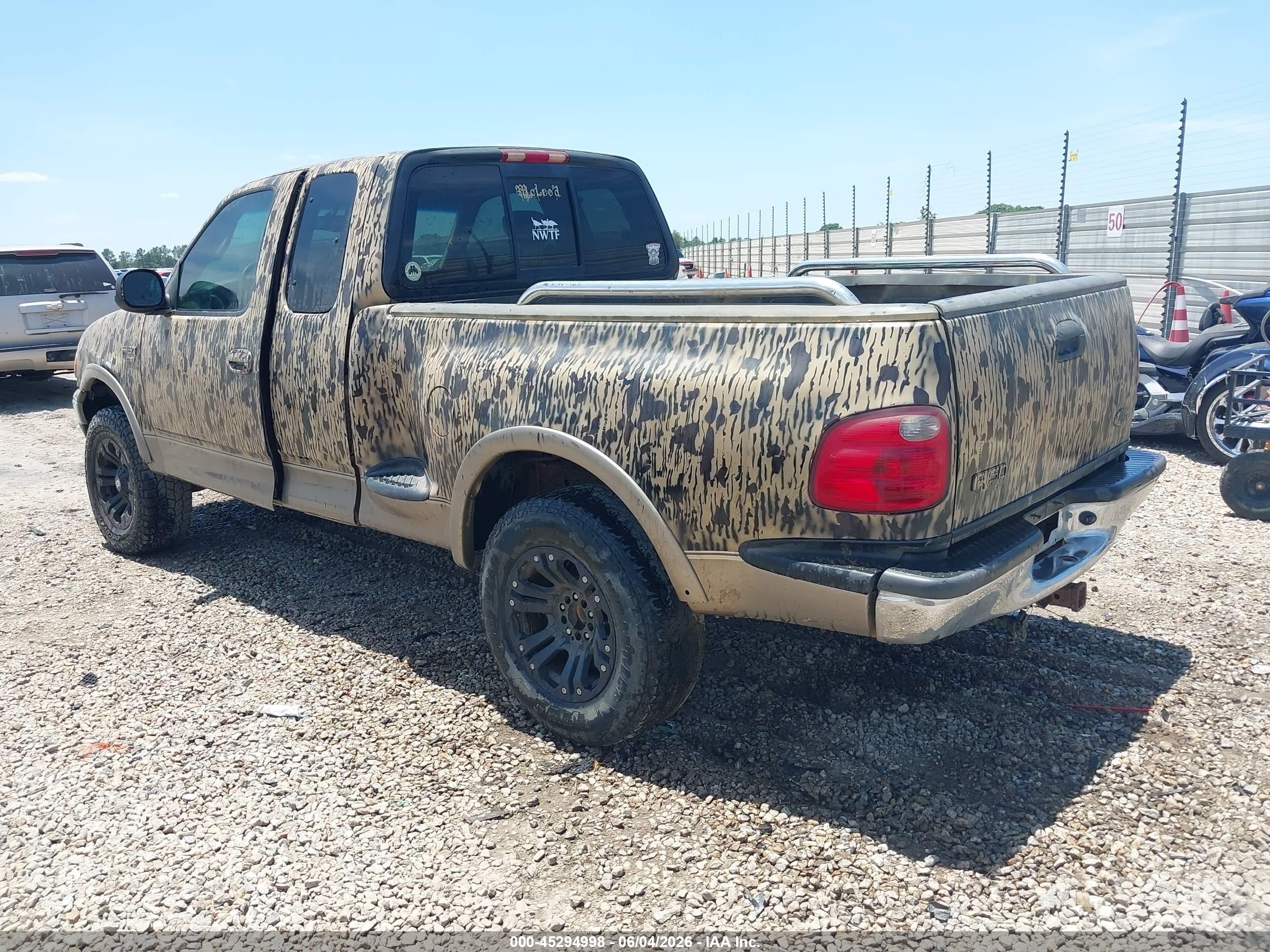 2001 Ford F-150 Lariat/xl/xlt Brown vin: 2FTRX08L91CA47071