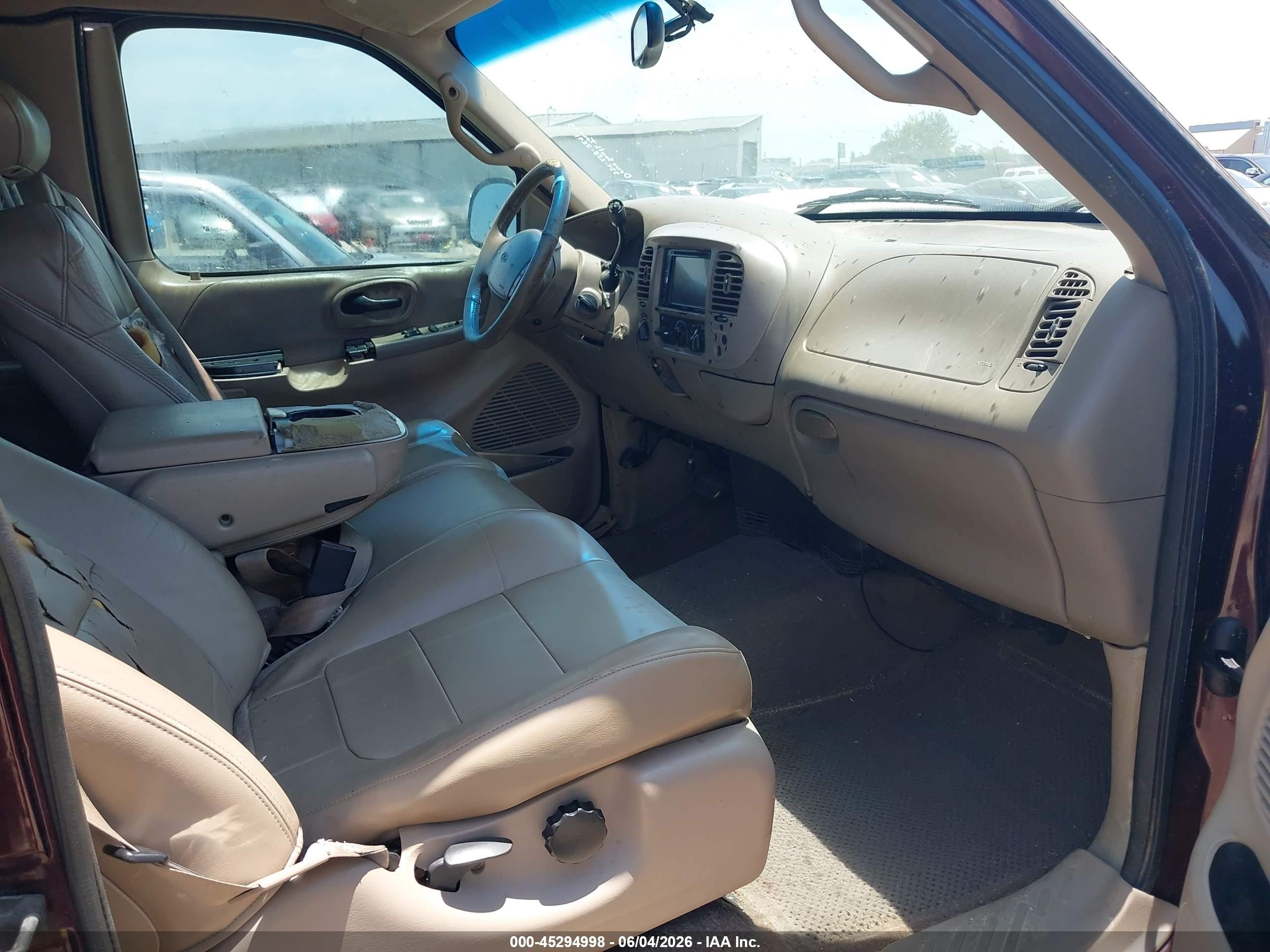 2001 Ford F-150 Lariat/xl/xlt Brown vin: 2FTRX08L91CA47071