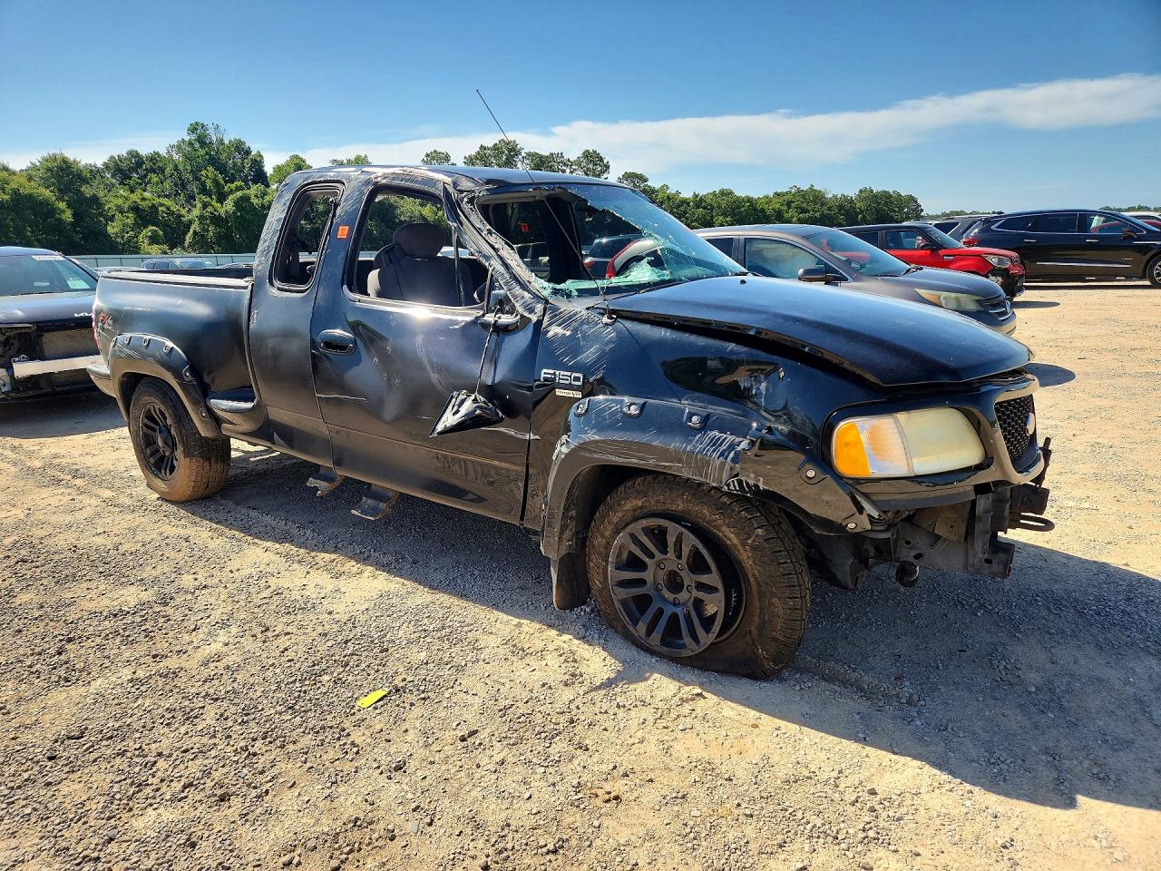 2003 Ford F150 Black vin: 2FTRX08L93CB03352
