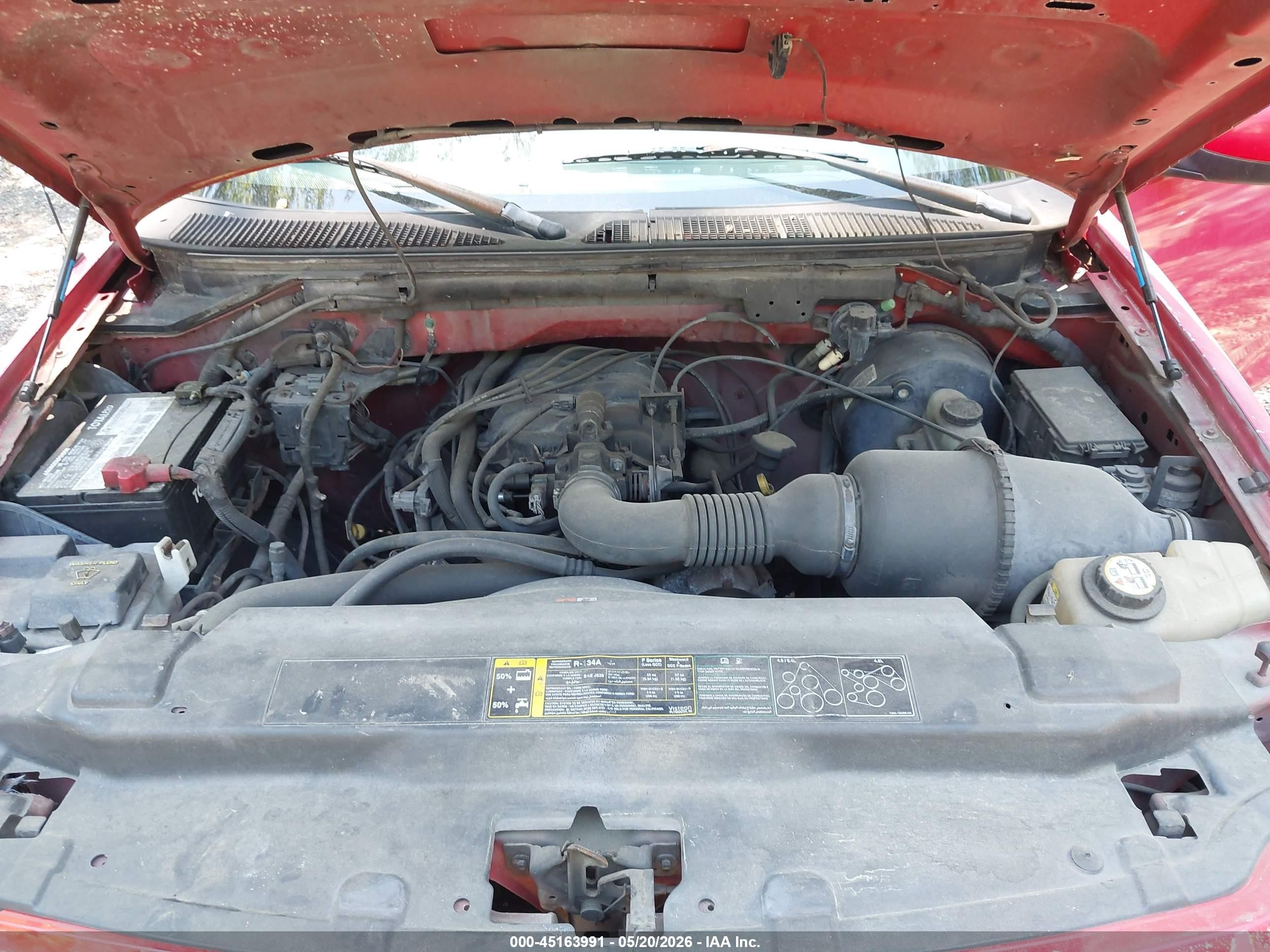 2003 Ford F-150 Xl/xlt Red vin: 2FTRX17213CB12870