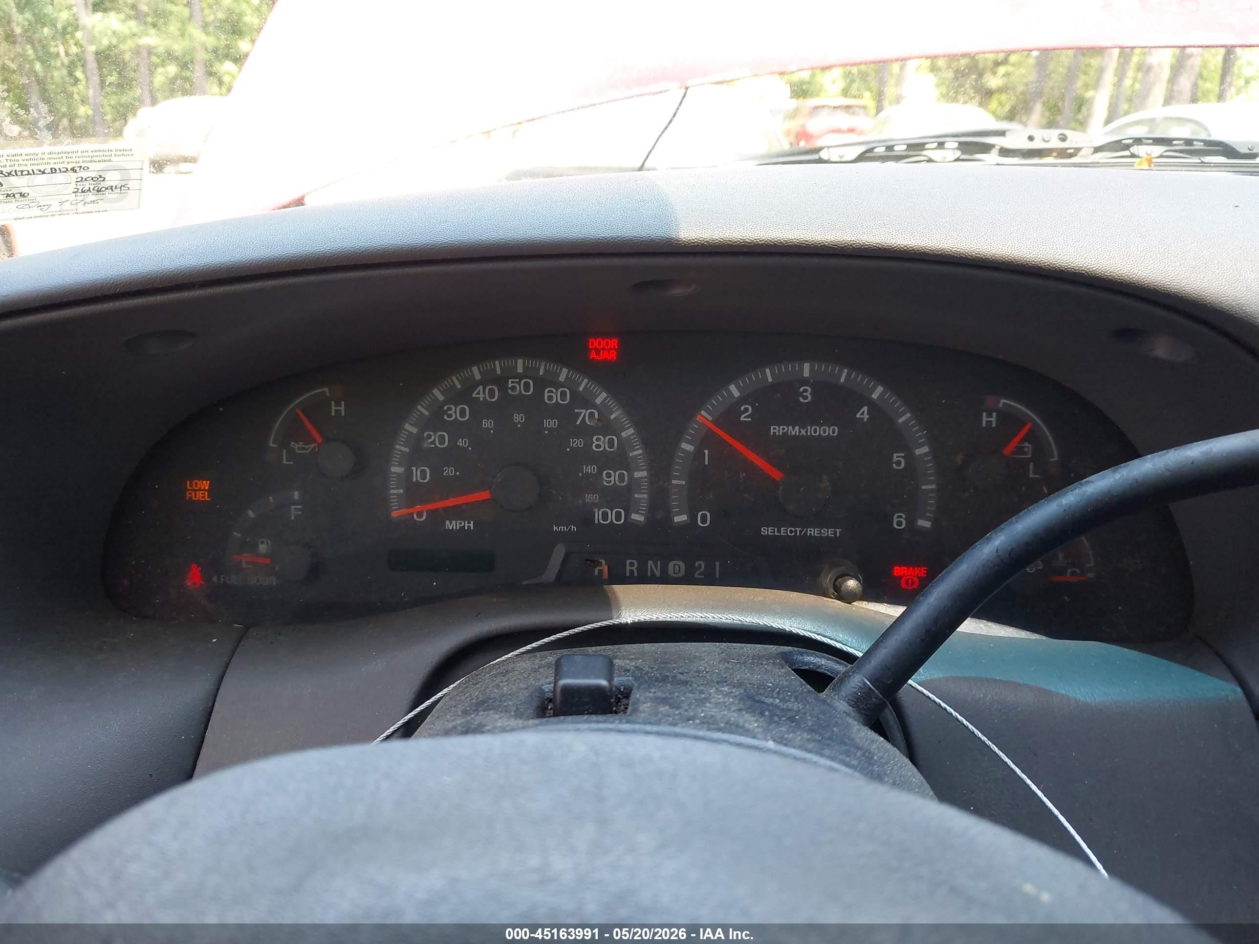 2003 Ford F-150 Xl/xlt Red vin: 2FTRX17213CB12870