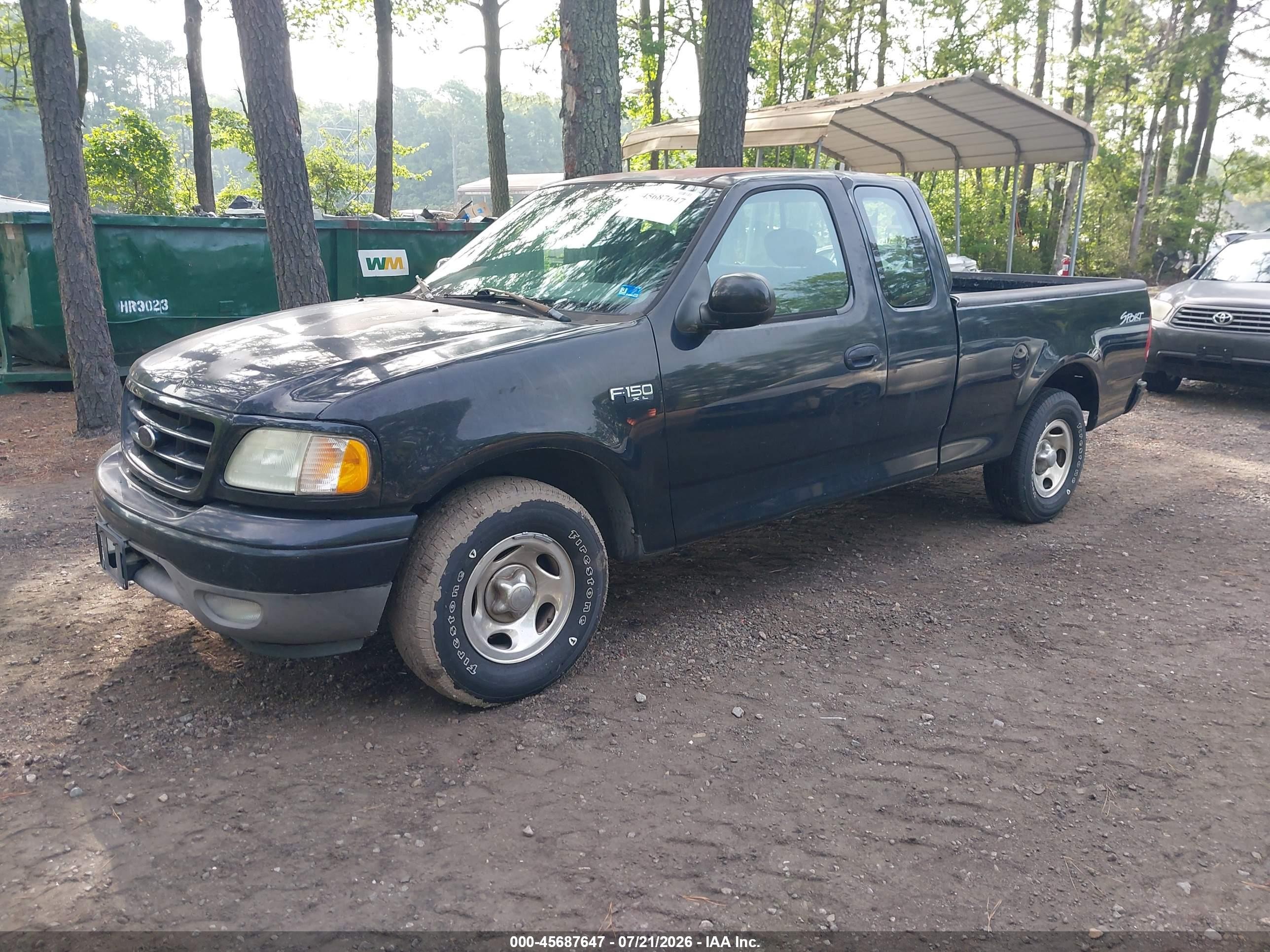 2003 Ford F-150 Xl/xlt Black vin: 2FTRX17223CB14143