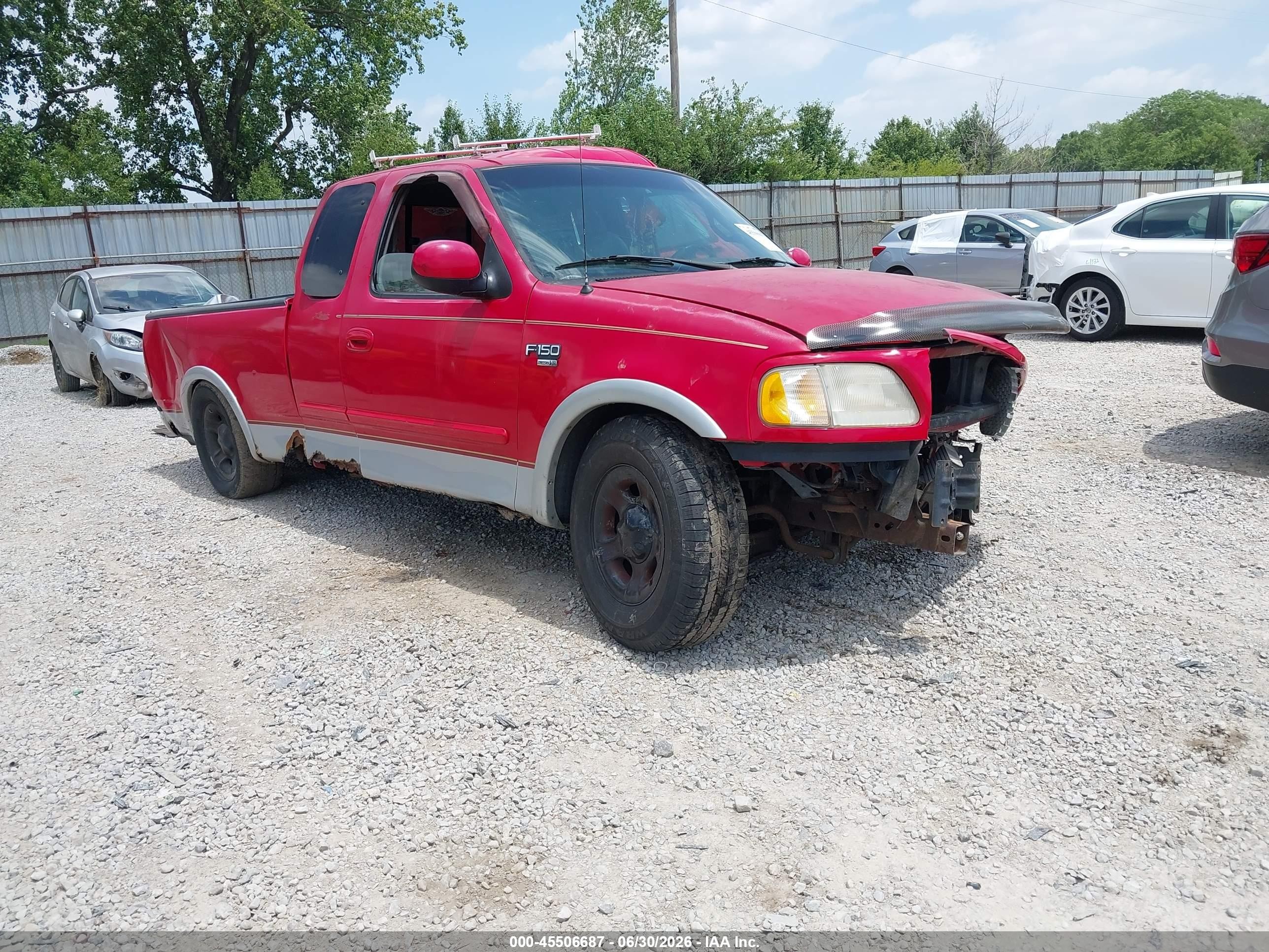 2000 Ford F-150 Lariat/work Series/xl/xlt Red vin: 2FTRX17L4YCA08227
