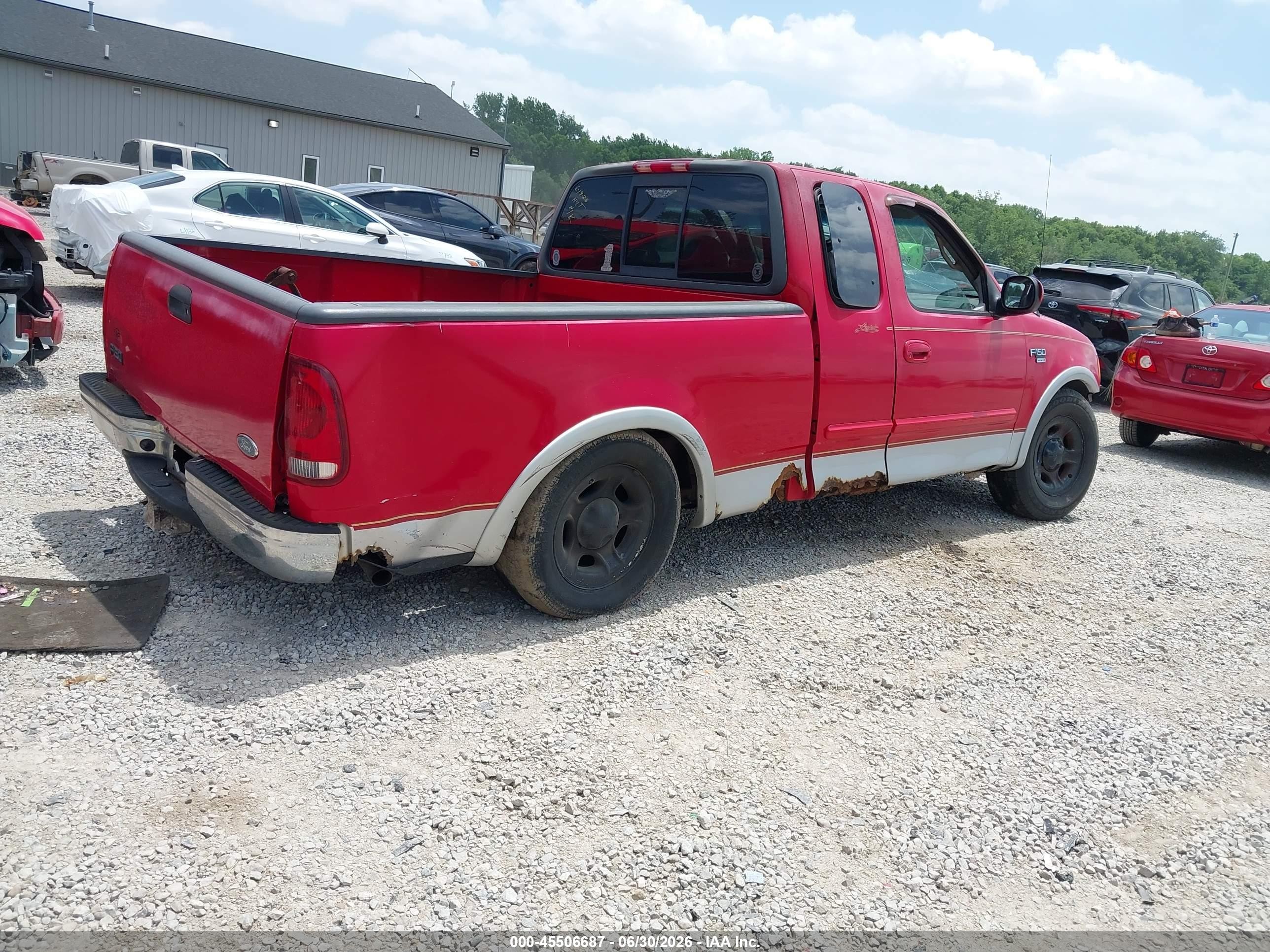 2000 Ford F-150 Lariat/work Series/xl/xlt Red vin: 2FTRX17L4YCA08227