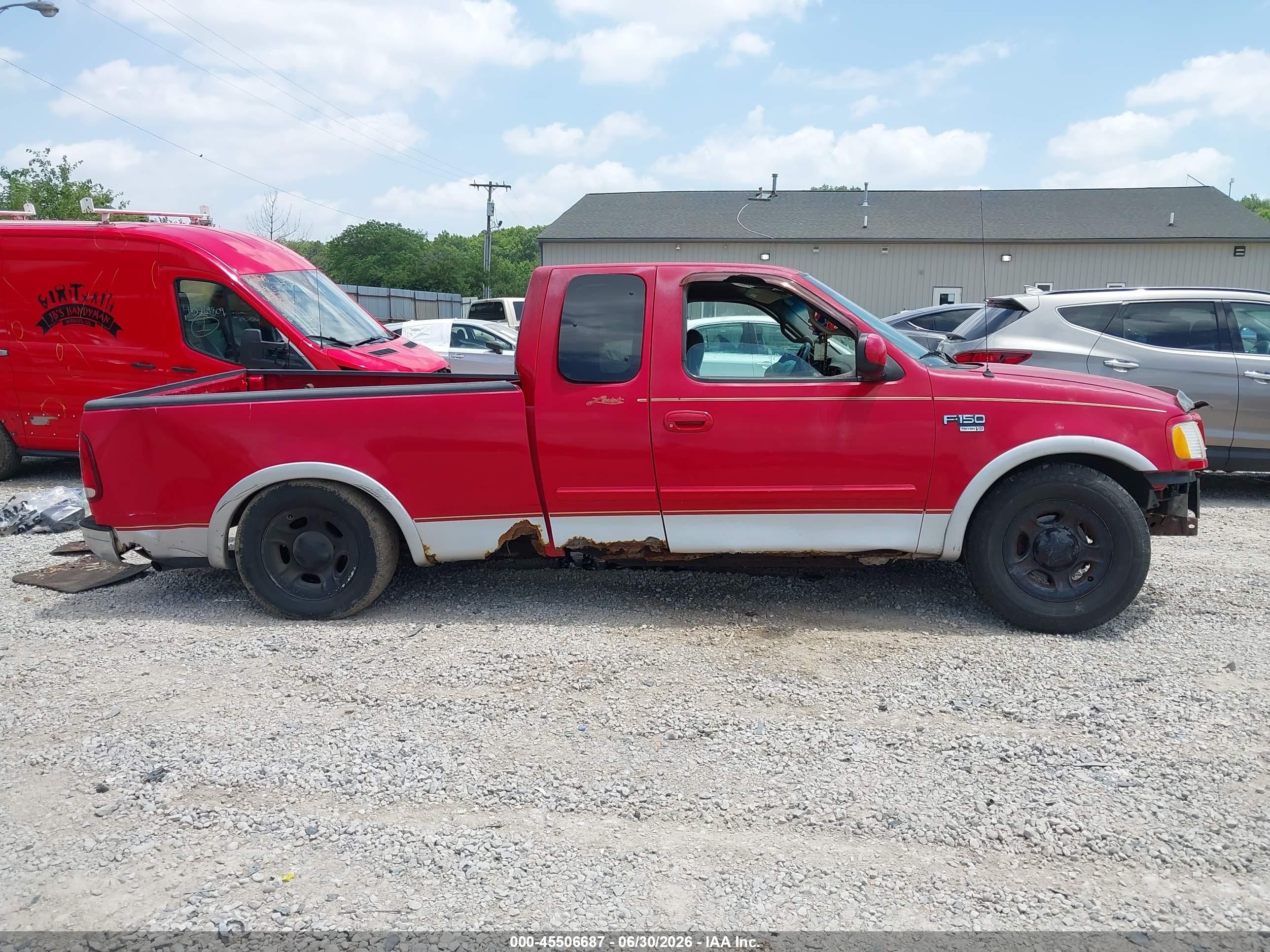 2000 Ford F-150 Lariat/work Series/xl/xlt Red vin: 2FTRX17L4YCA08227