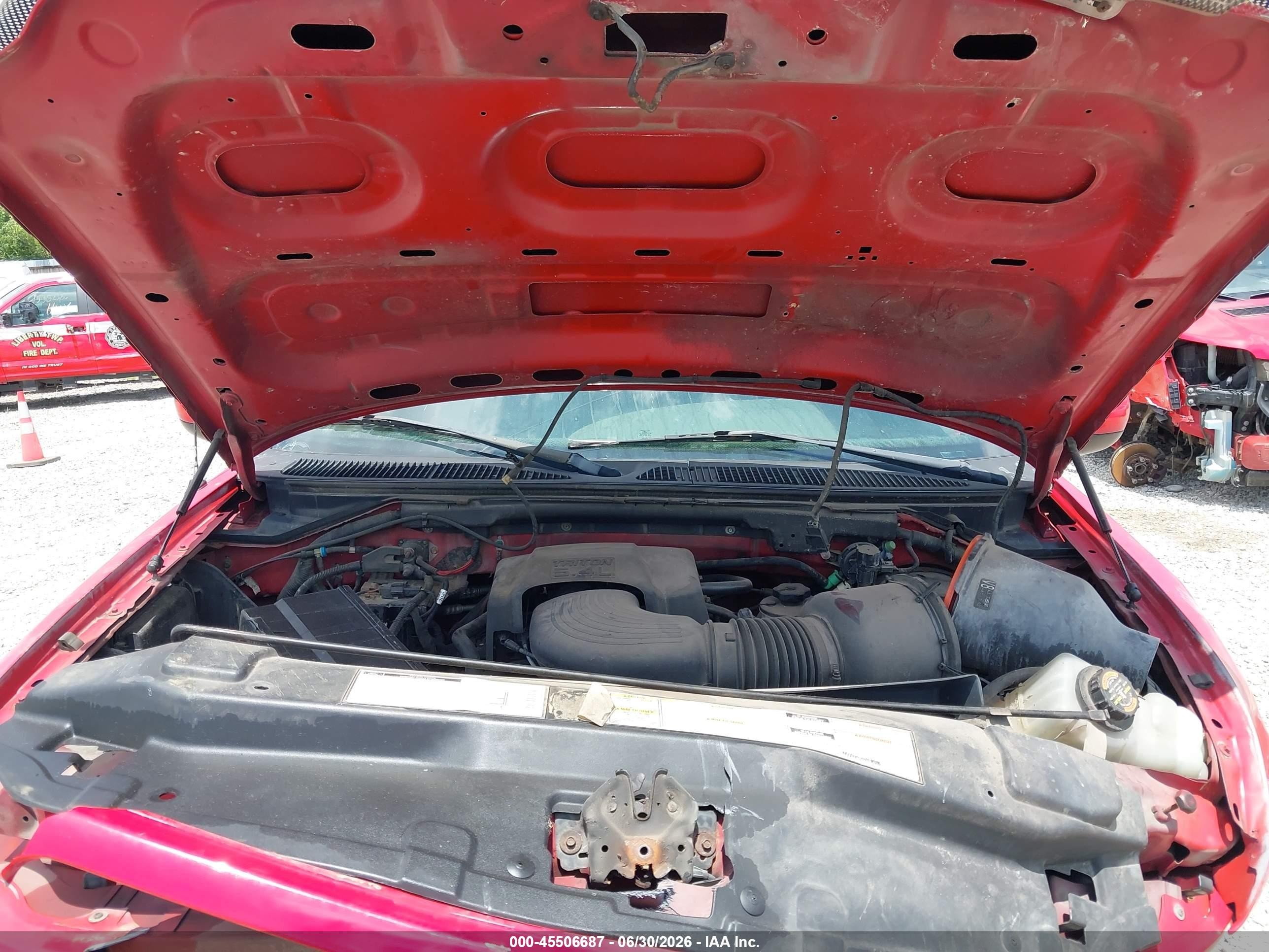 2000 Ford F-150 Lariat/work Series/xl/xlt Red vin: 2FTRX17L4YCA08227