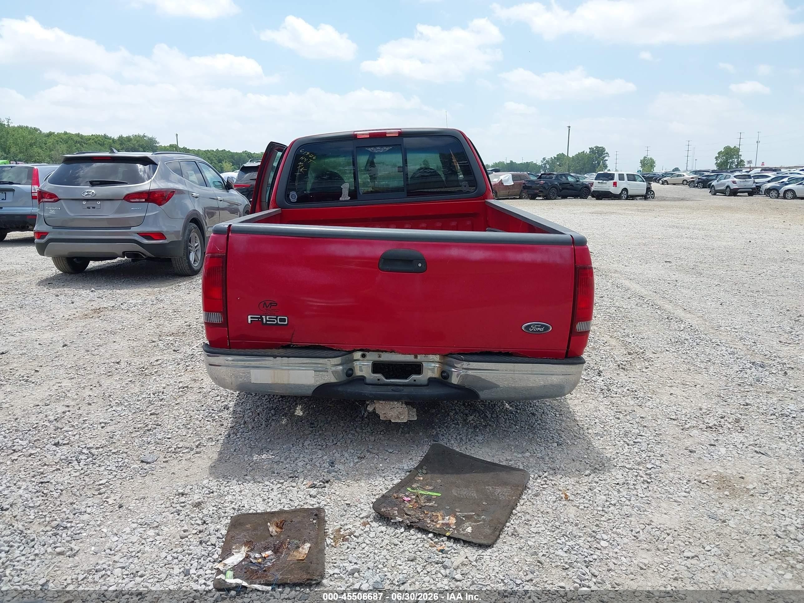 2000 Ford F-150 Lariat/work Series/xl/xlt Red vin: 2FTRX17L4YCA08227
