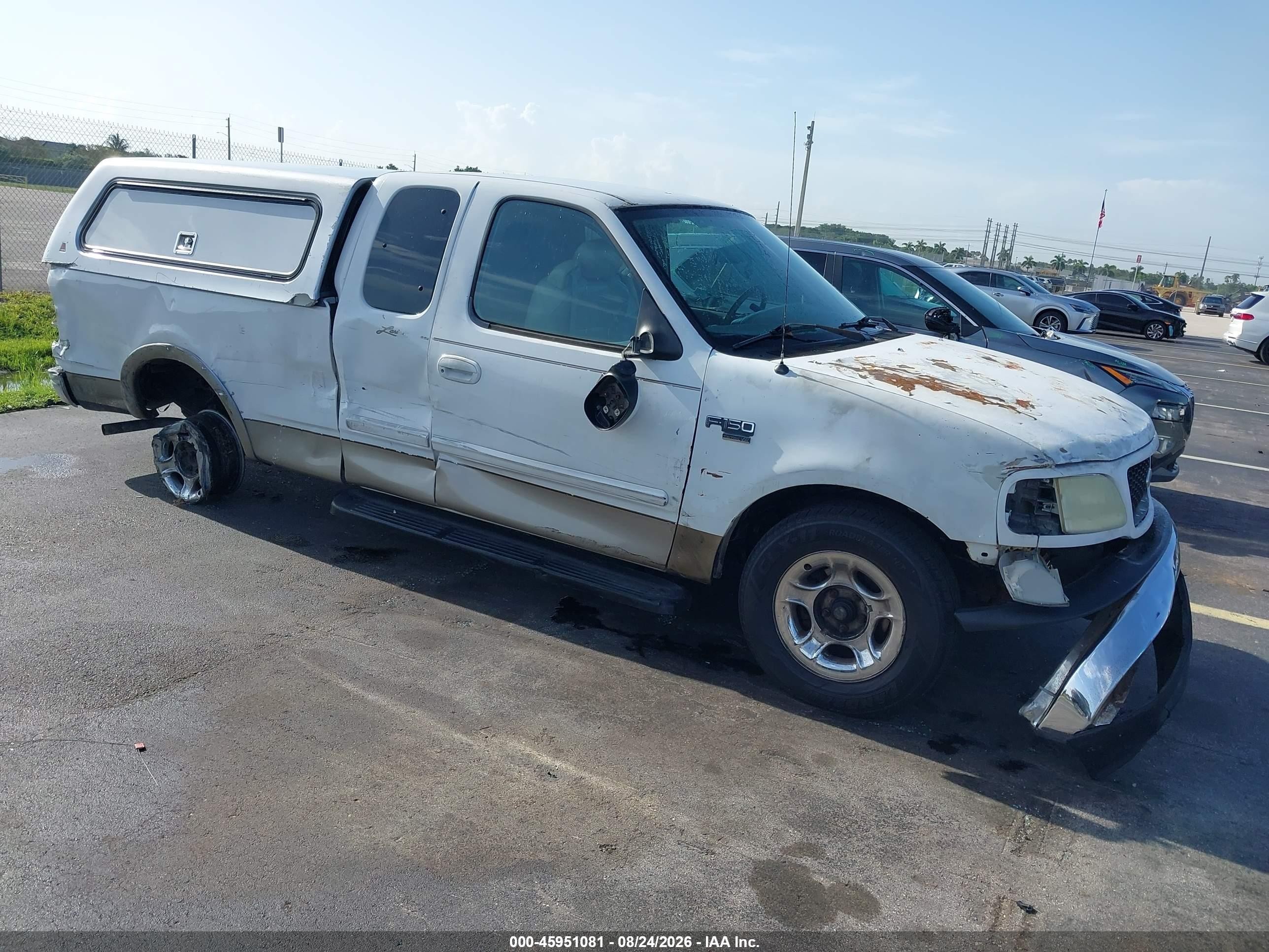 2003 Ford F-150 Lariat/xl/xlt White vin: 2FTRX17L93CA78752