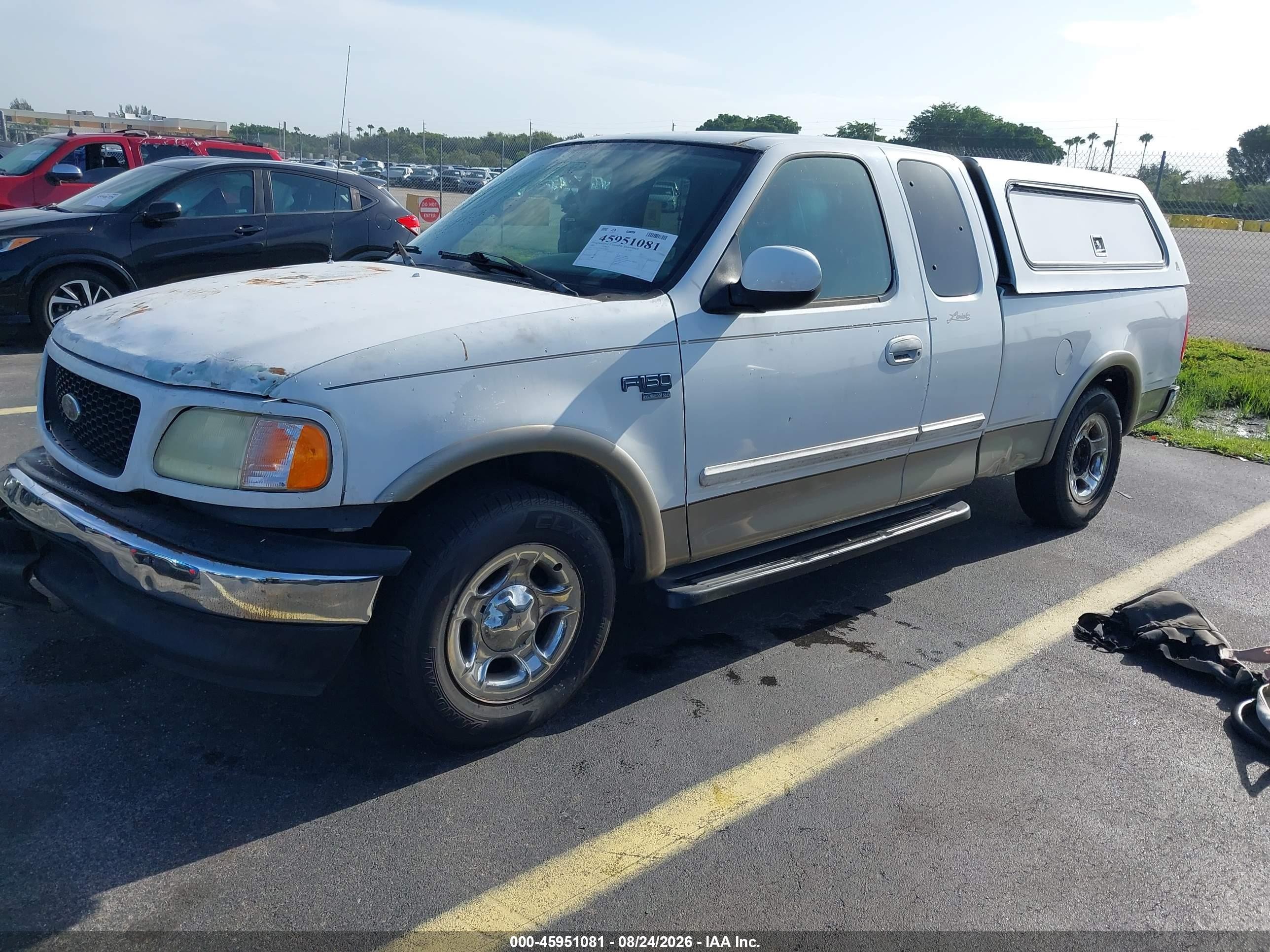 2003 Ford F-150 Lariat/xl/xlt White vin: 2FTRX17L93CA78752