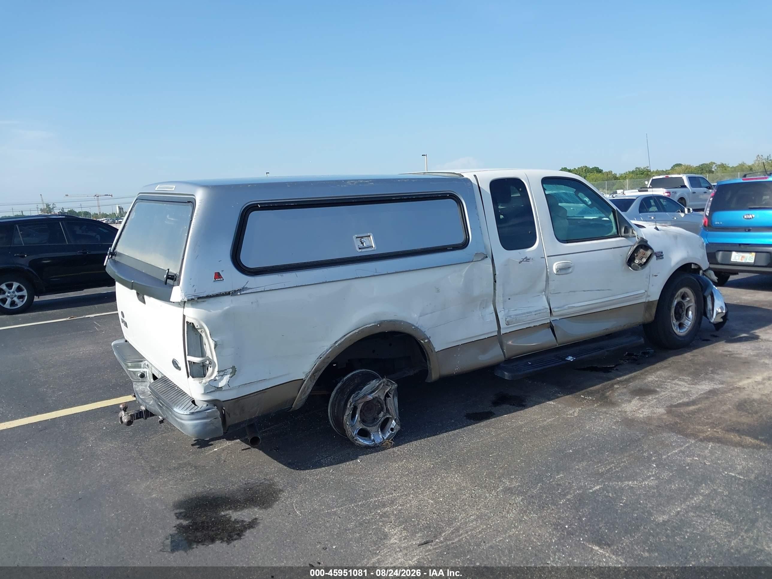 2003 Ford F-150 Lariat/xl/xlt White vin: 2FTRX17L93CA78752