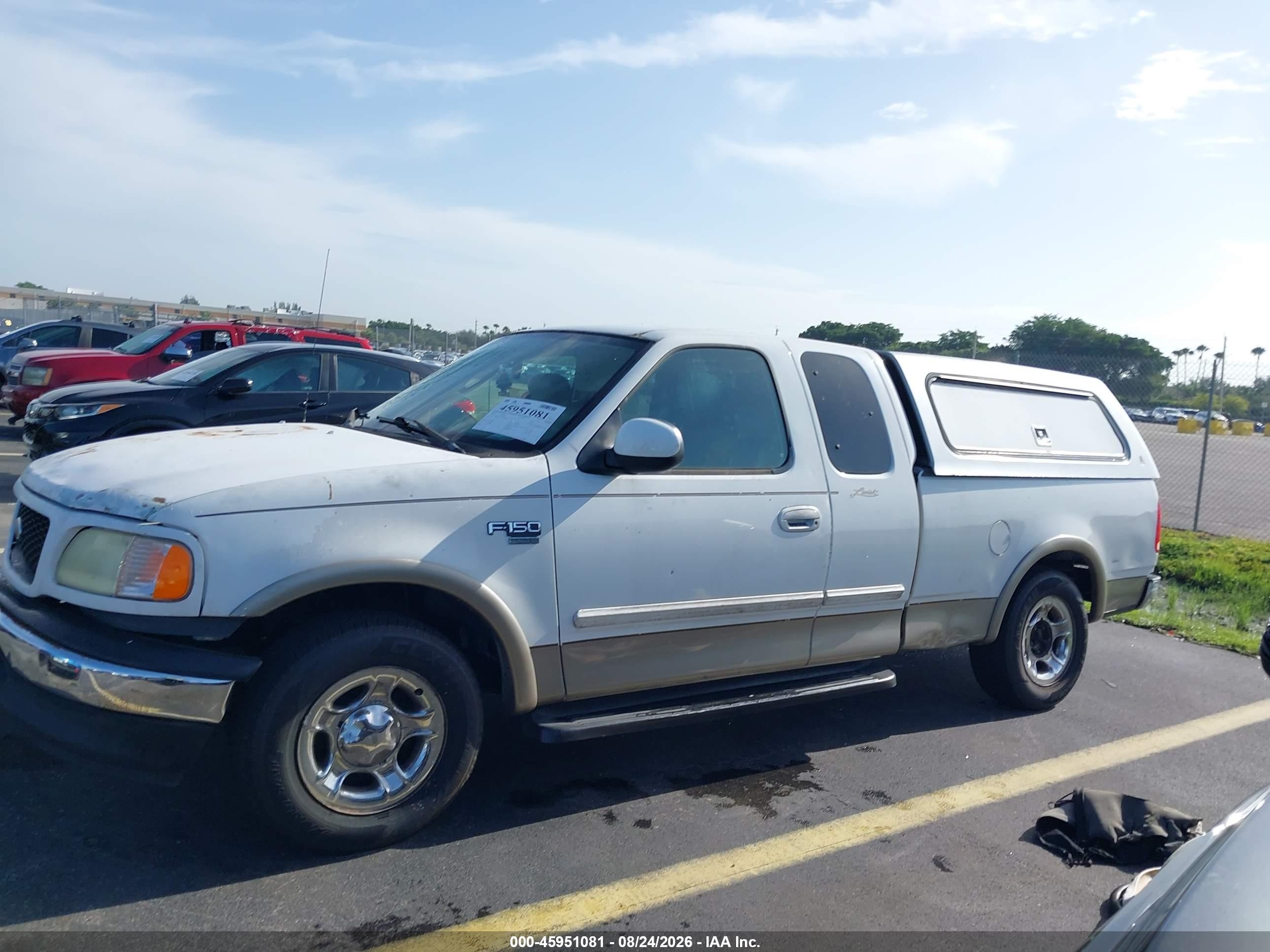 2003 Ford F-150 Lariat/xl/xlt White vin: 2FTRX17L93CA78752