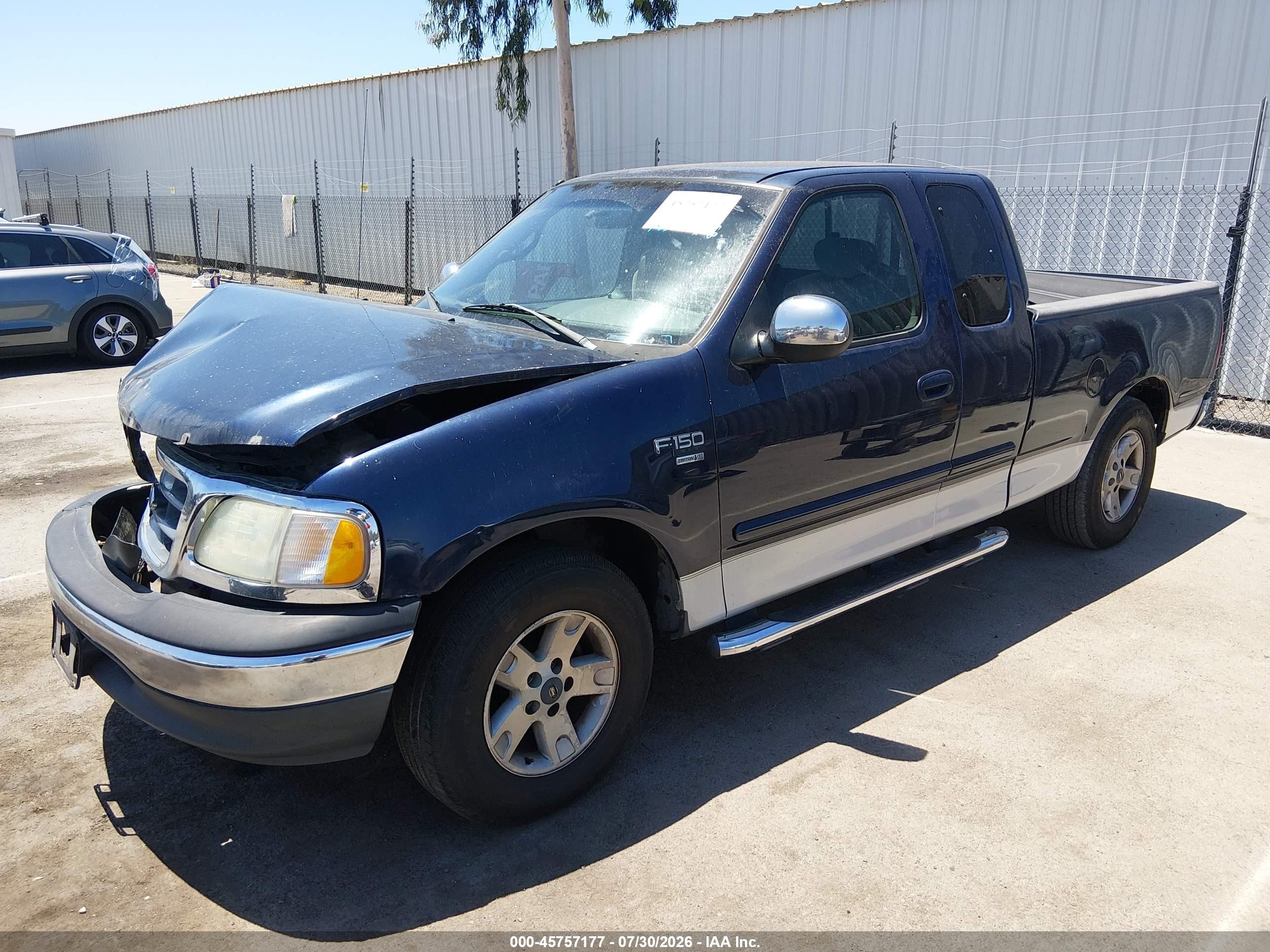 2002 Ford F-150 Lariat/xl/xlt Dark Blue vin: 2FTRX17W32CA28910