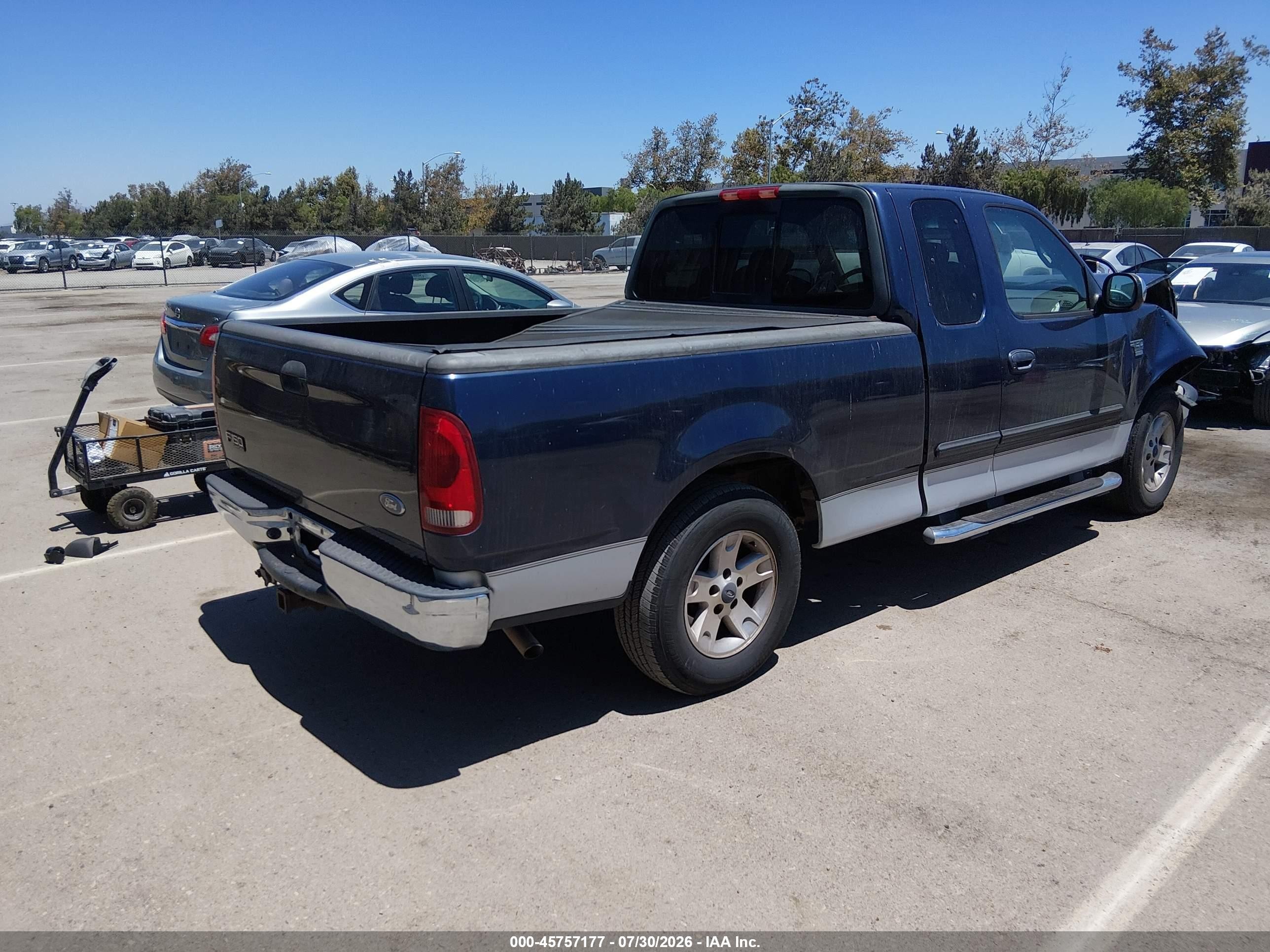 2002 Ford F-150 Lariat/xl/xlt Dark Blue vin: 2FTRX17W32CA28910