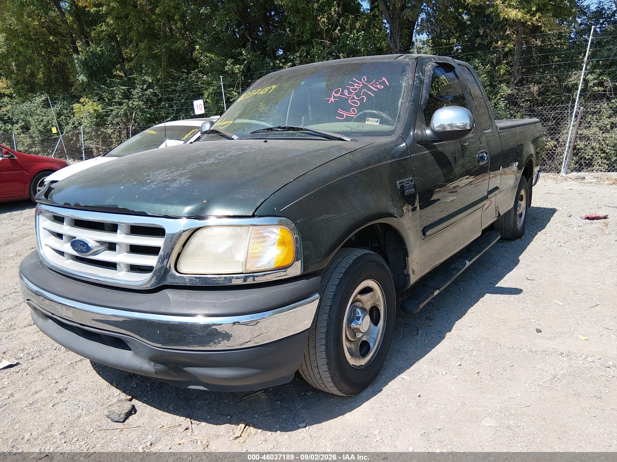 2001 Ford F-150 Lariat/xl/xlt Зеленый vin: 2FTRX17W91CA40462