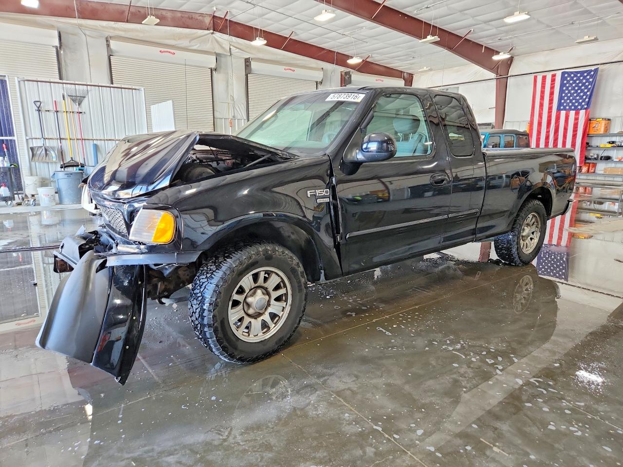 2002 Ford F150 Black vin: 2FTRX17WX2CA87078