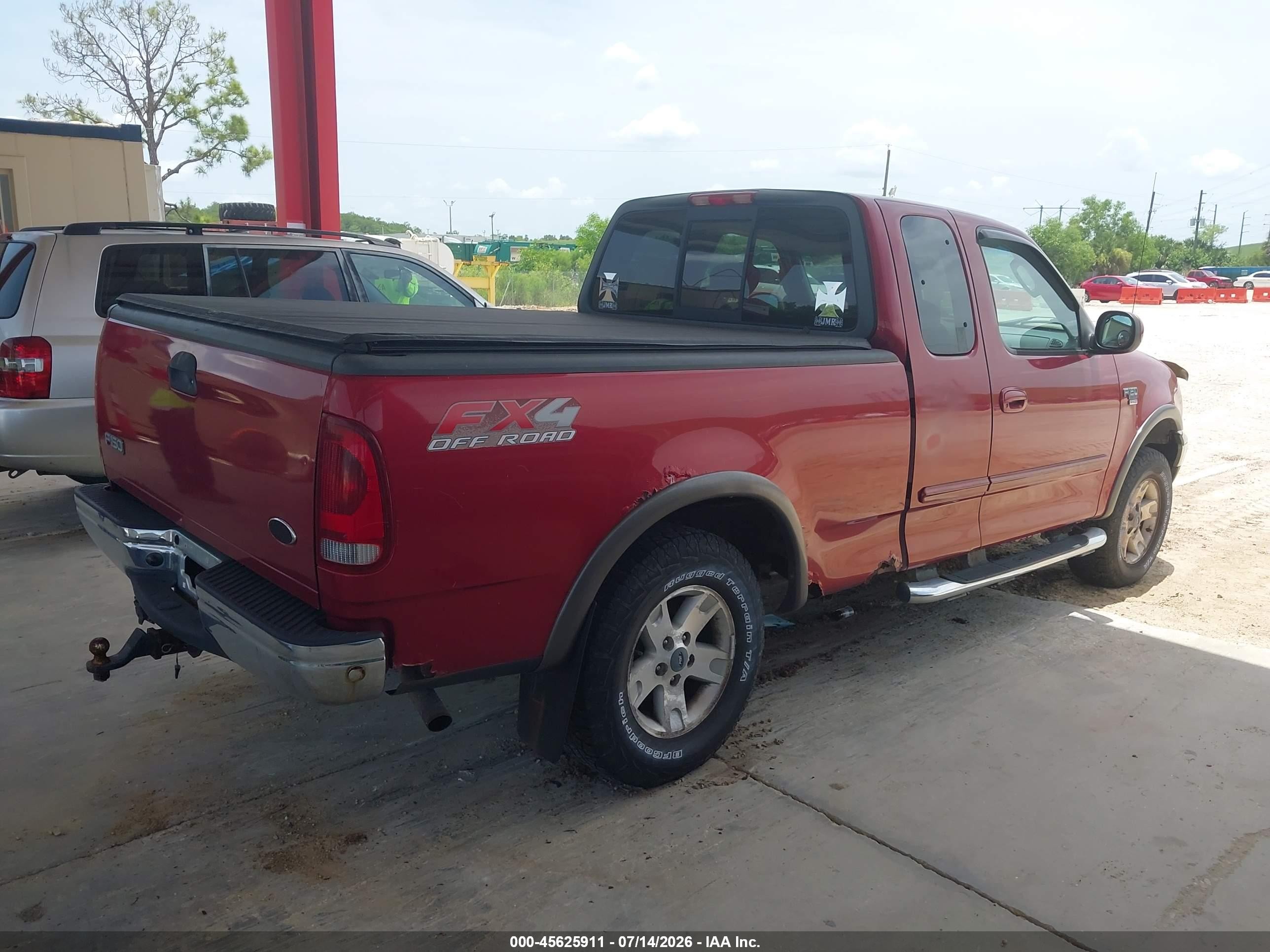 2002 Ford F-150 Lariat/xl/xlt Red vin: 2FTRX18L02CA96148