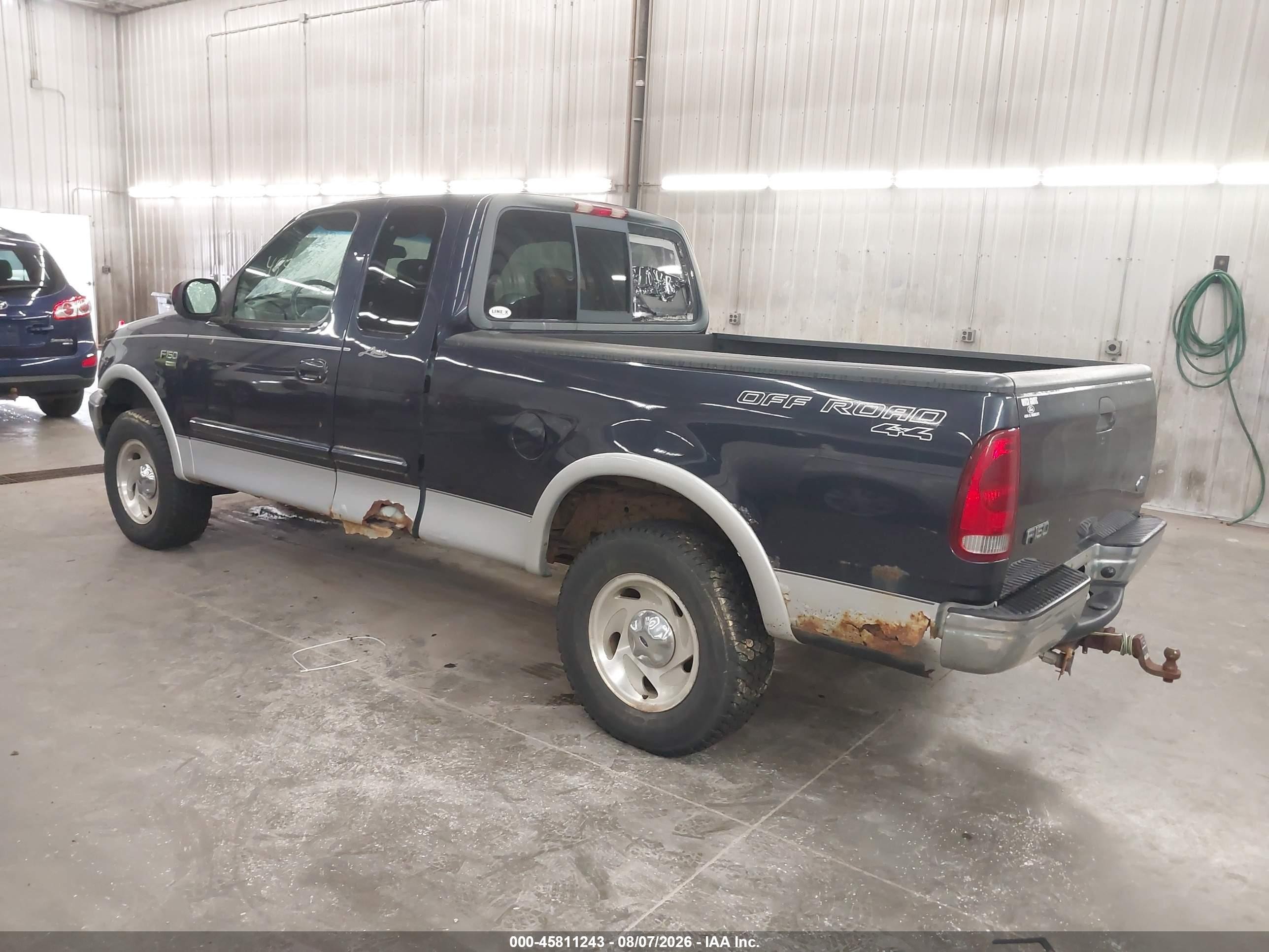 2001 Ford F-150 Lariat/xl/xlt Blue vin: 2FTRX18L21CA68558