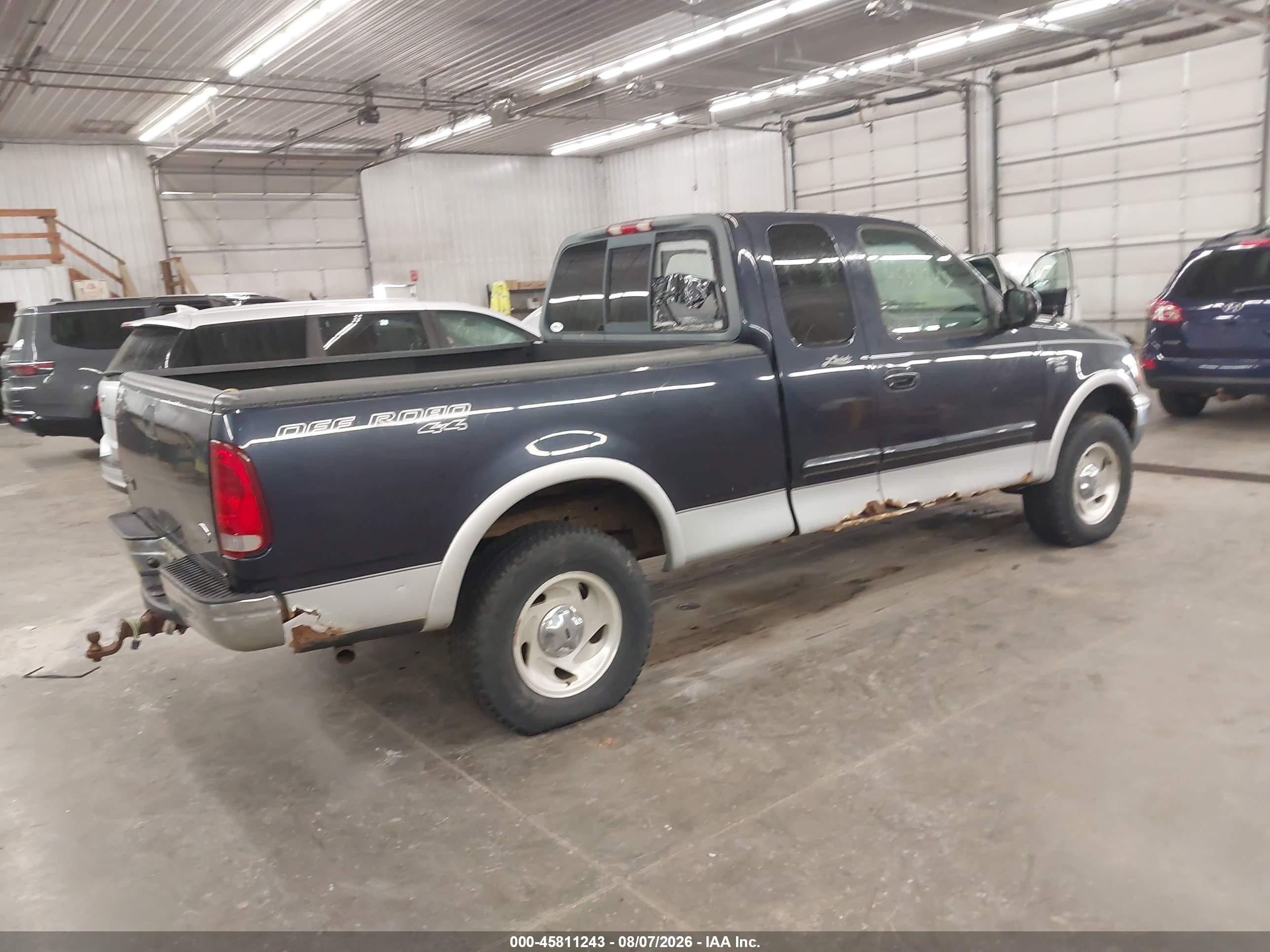 2001 Ford F-150 Lariat/xl/xlt Blue vin: 2FTRX18L21CA68558