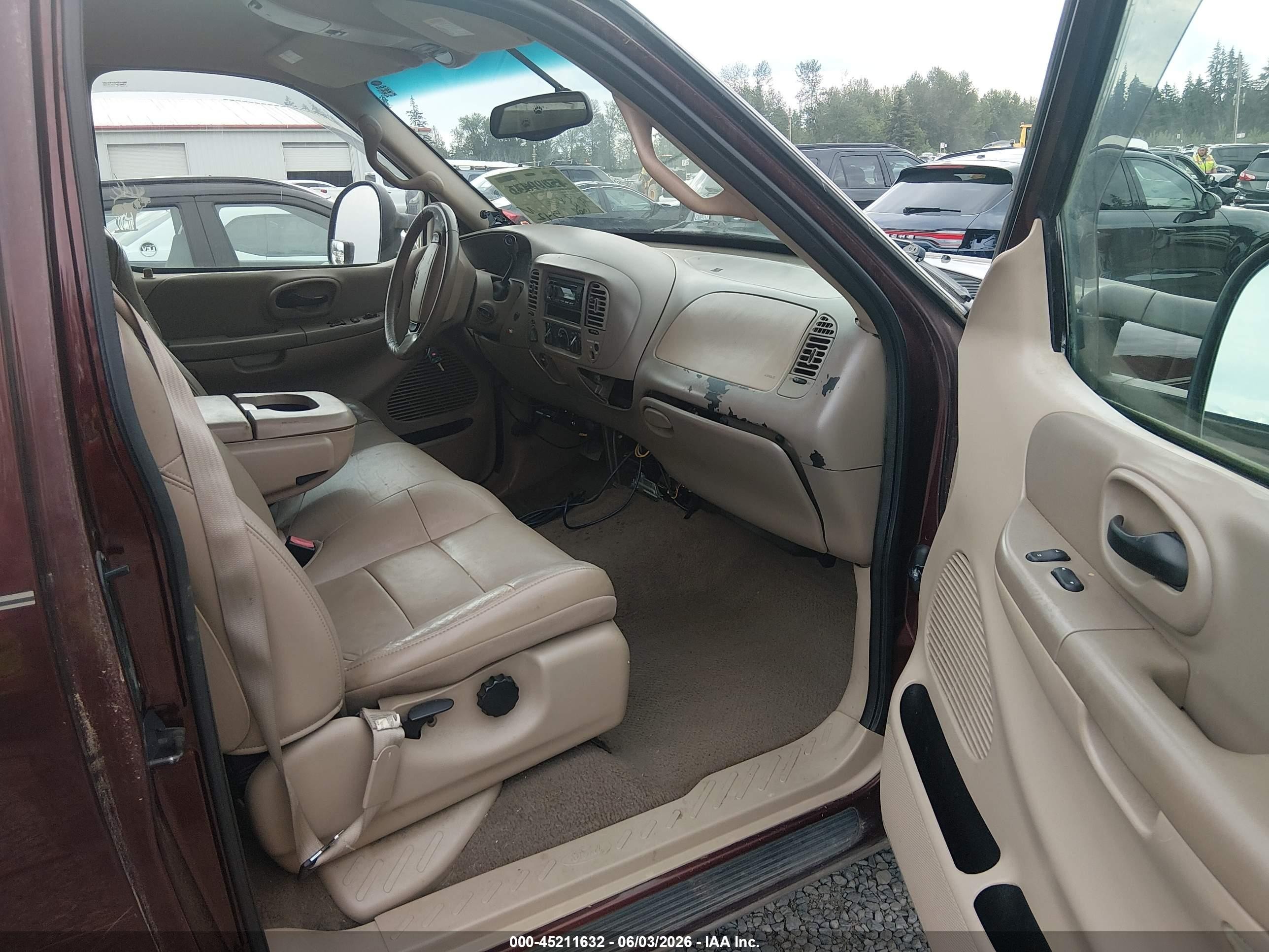 2001 Ford F-150 Lariat/xl/xlt Темно-бордовый vin: 2FTRX18L51CA28734
