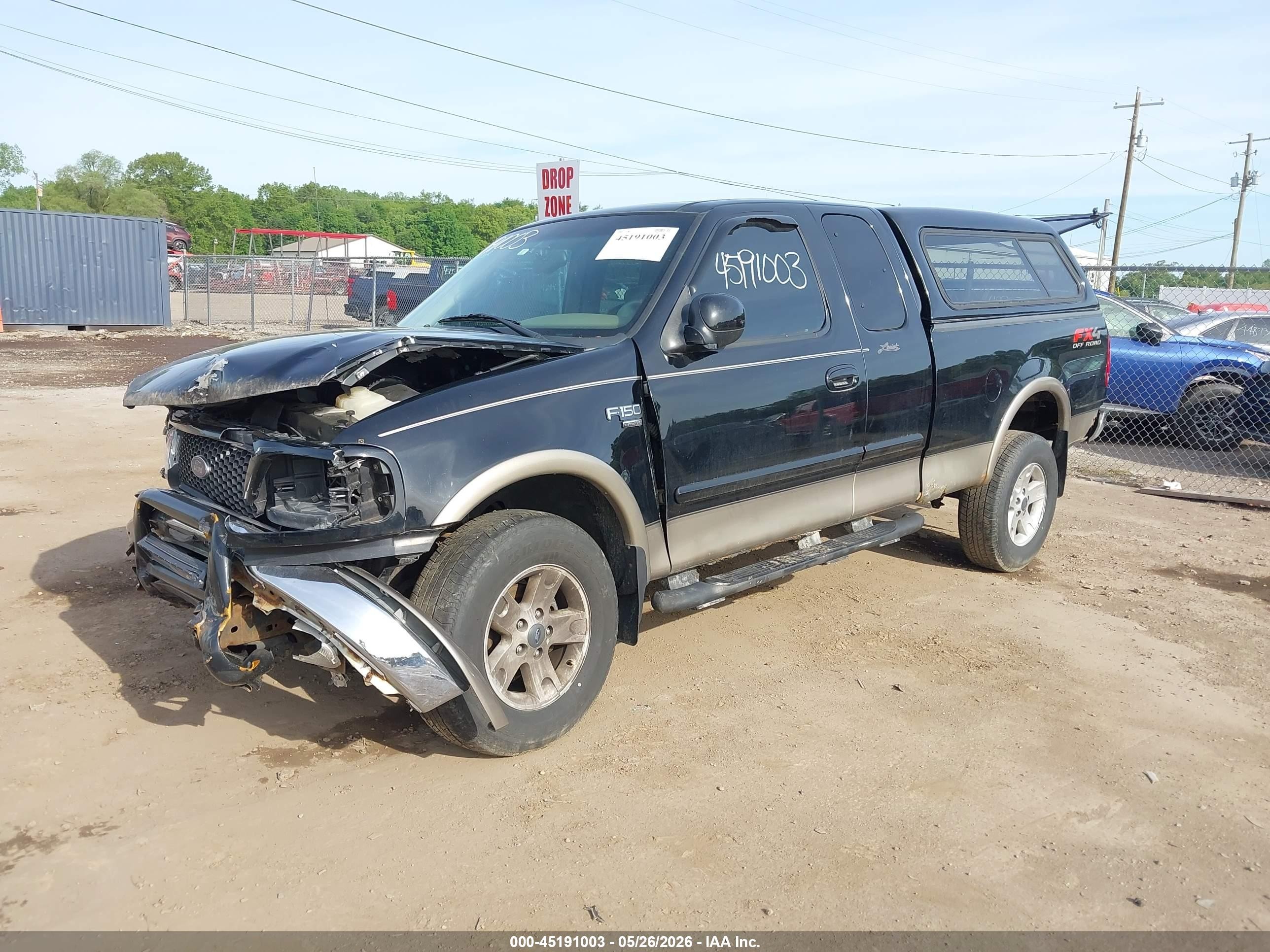 2002 Ford F-150 Lariat/xl/xlt Black vin: 2FTRX18L72CA15159